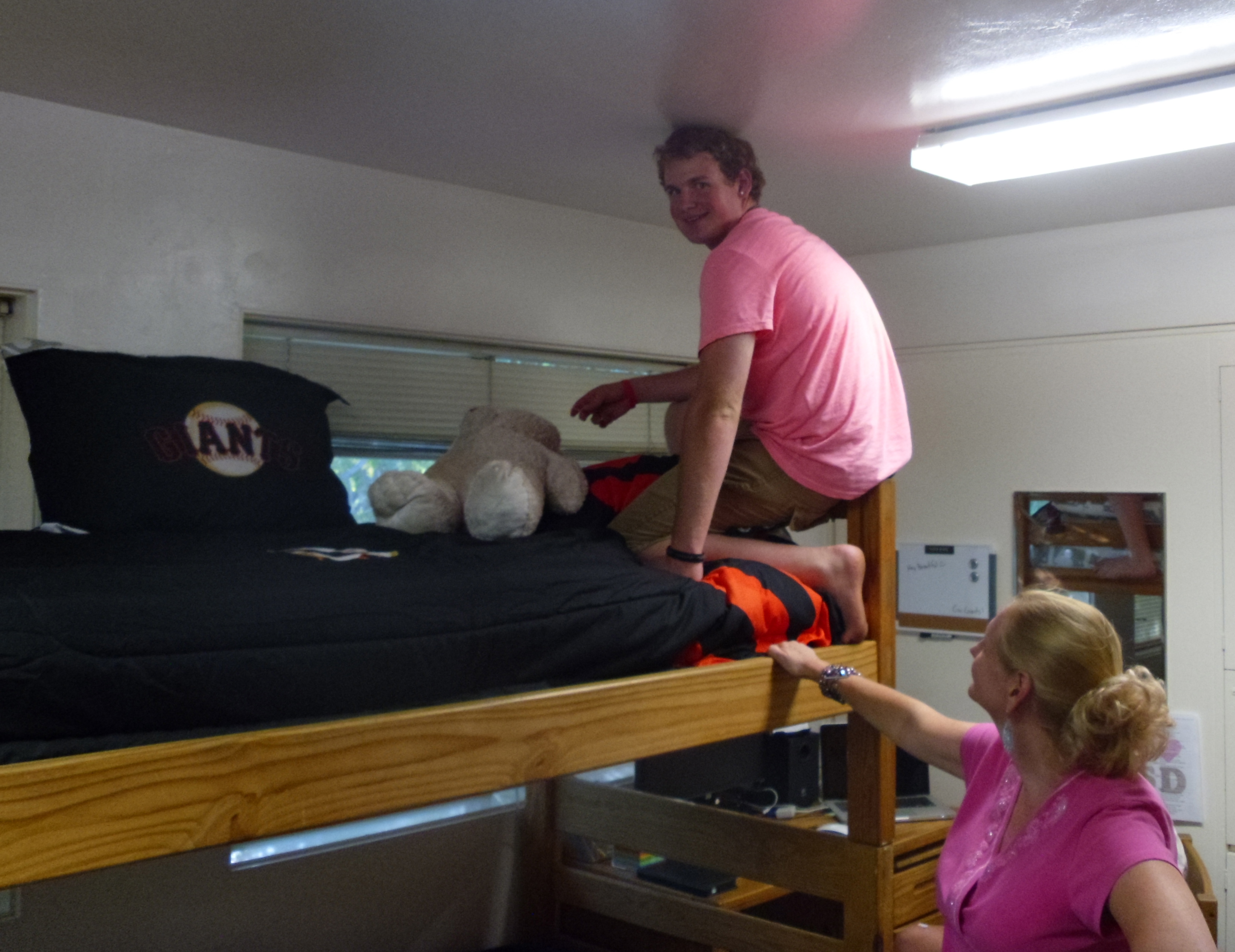 David getting settled in at school 3 years ago. Where did the time go!