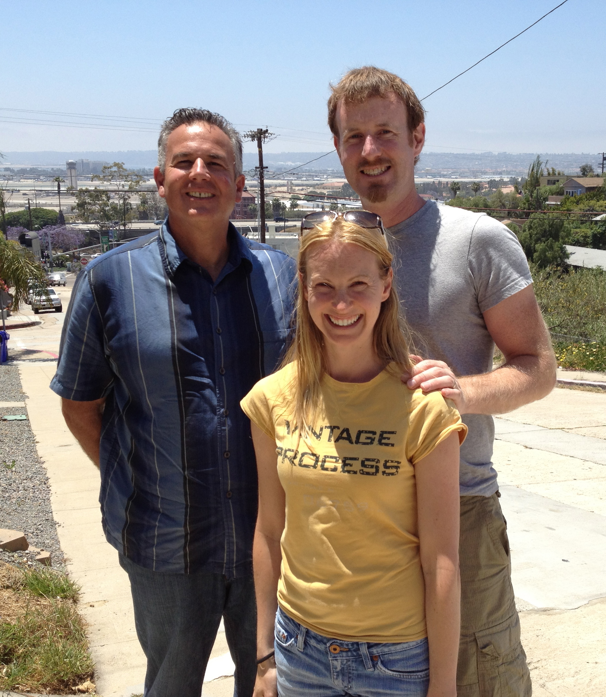 Dave with Kelly and Kate Mulholland