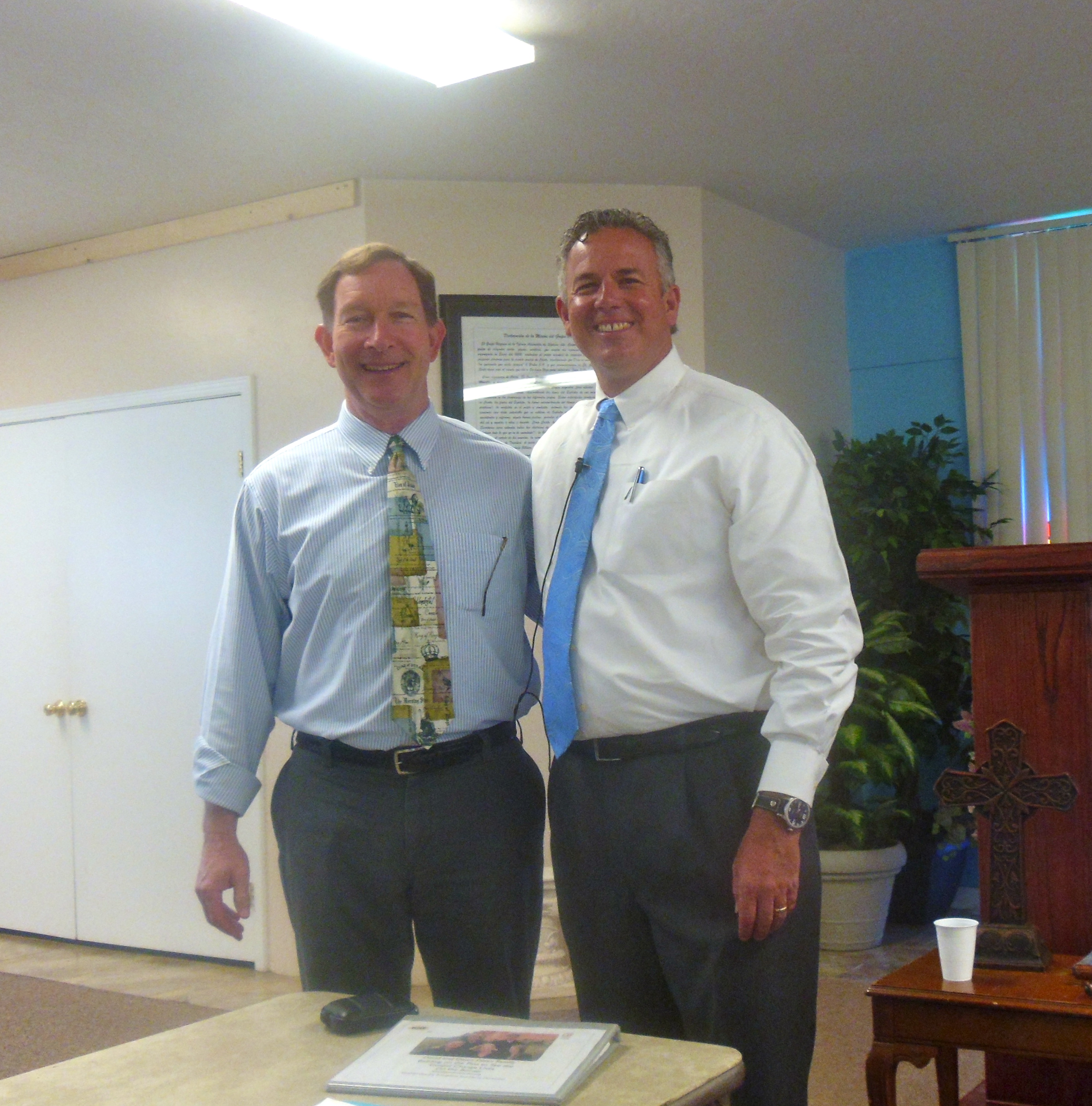 Dave with Pastor Randy Martin