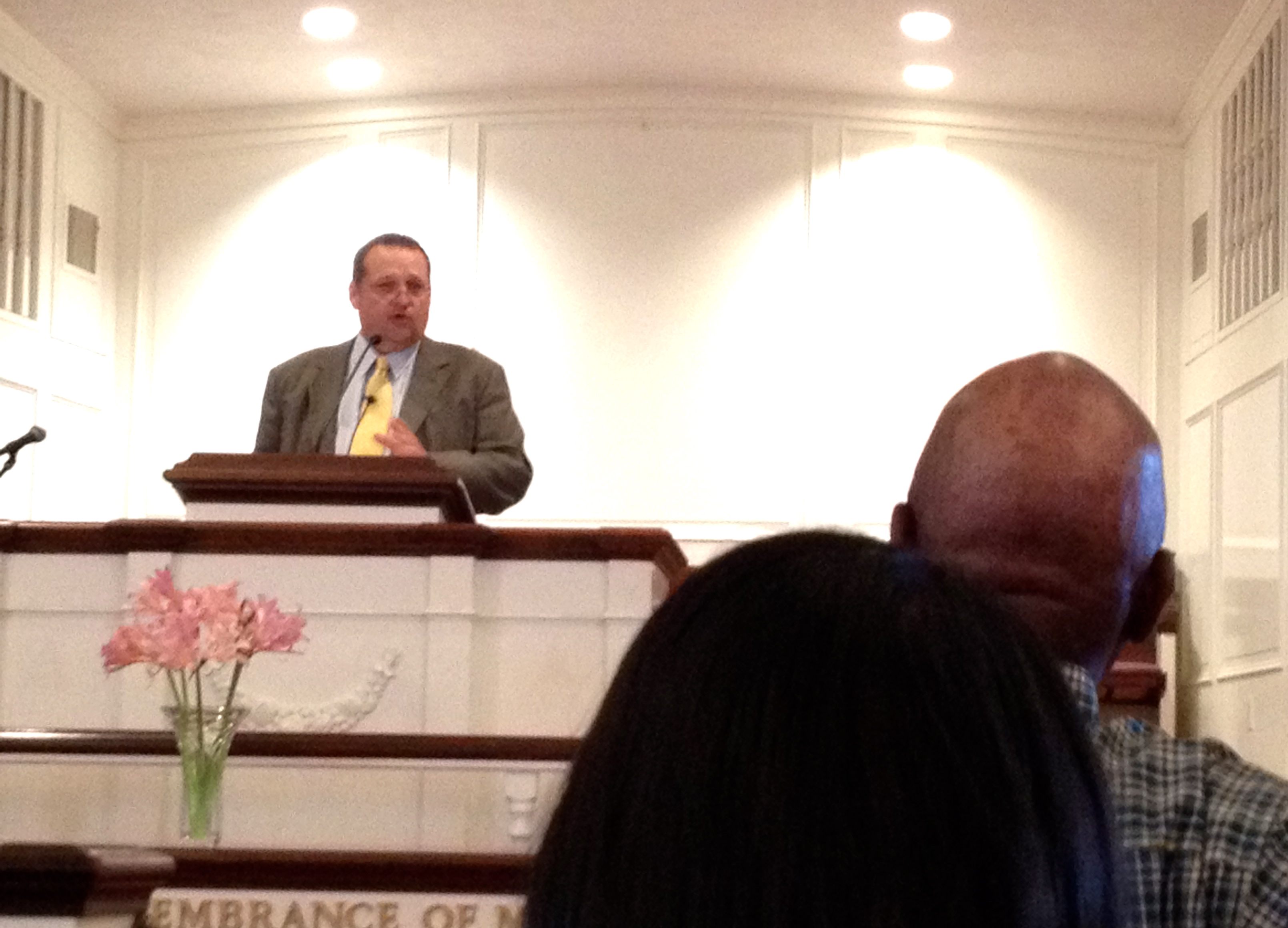 Dr. Ben Taylor preaching at Timonium