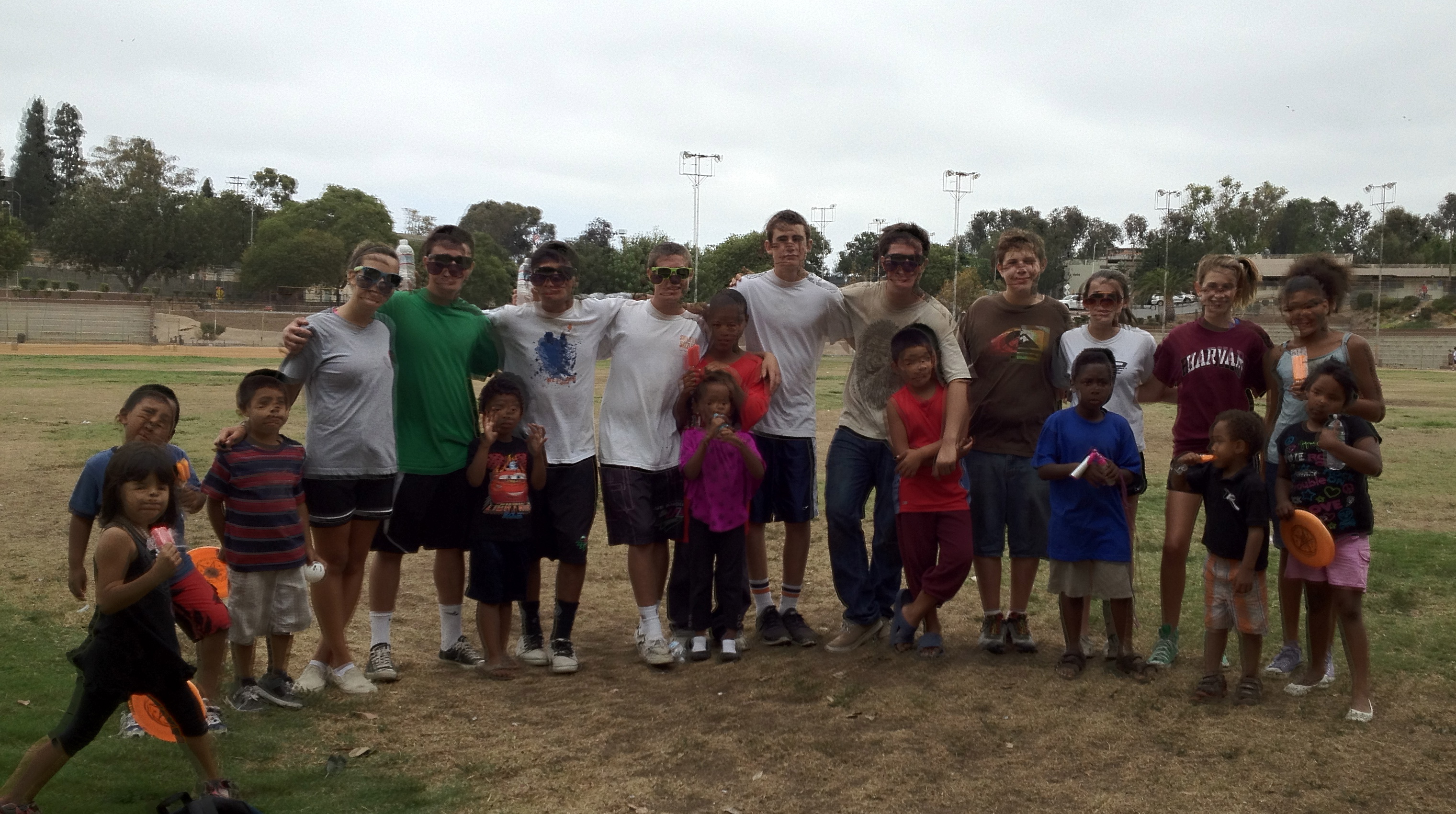 The kids at the sports camp