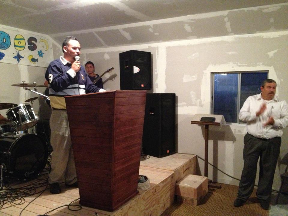 Pastor Rodrigo & Daniel Nuñez leading the new church