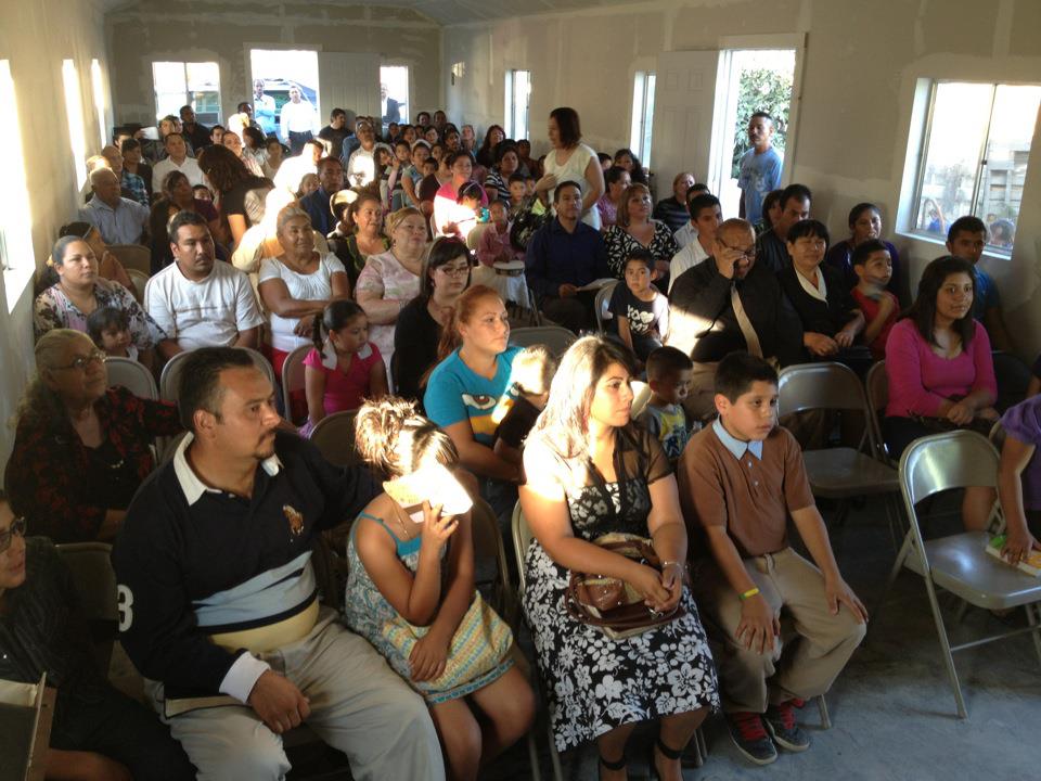 The church is full for it's inaugural celebration service!