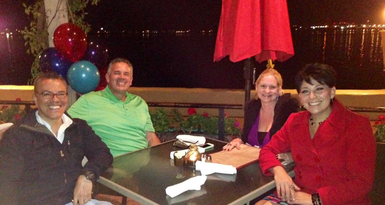 Mario and Silvia with Dave and Dawn, San Diego Harbor