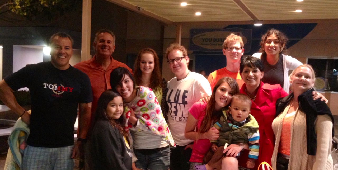 Mario and Silvia Silva family, David and Dawn Diaso family, Sea World