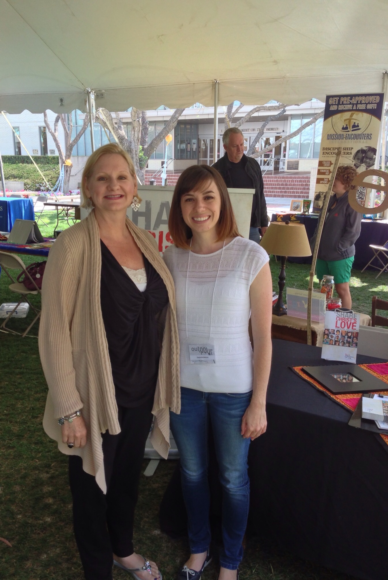 Dawn with a new friend at the missions conference, Biola University