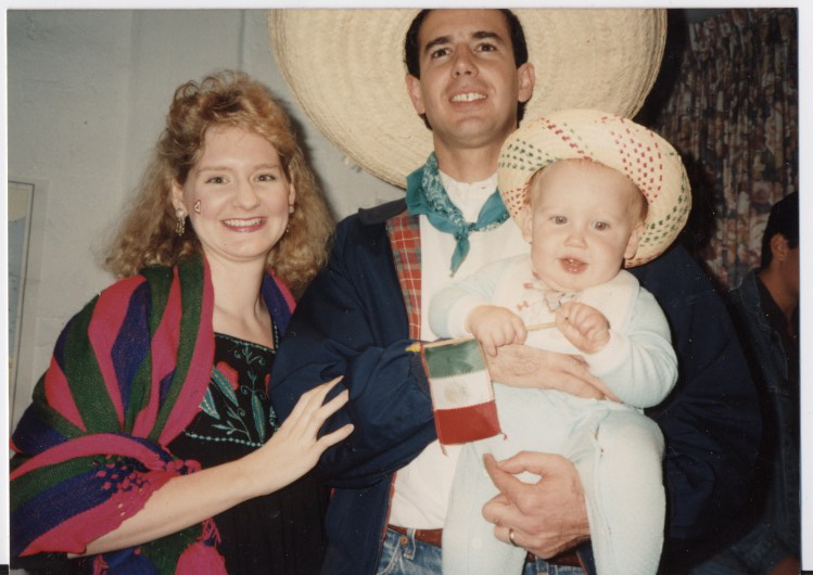 David Jr. celebrating Mexican Independence day with Dawn and Dave in Mexico City