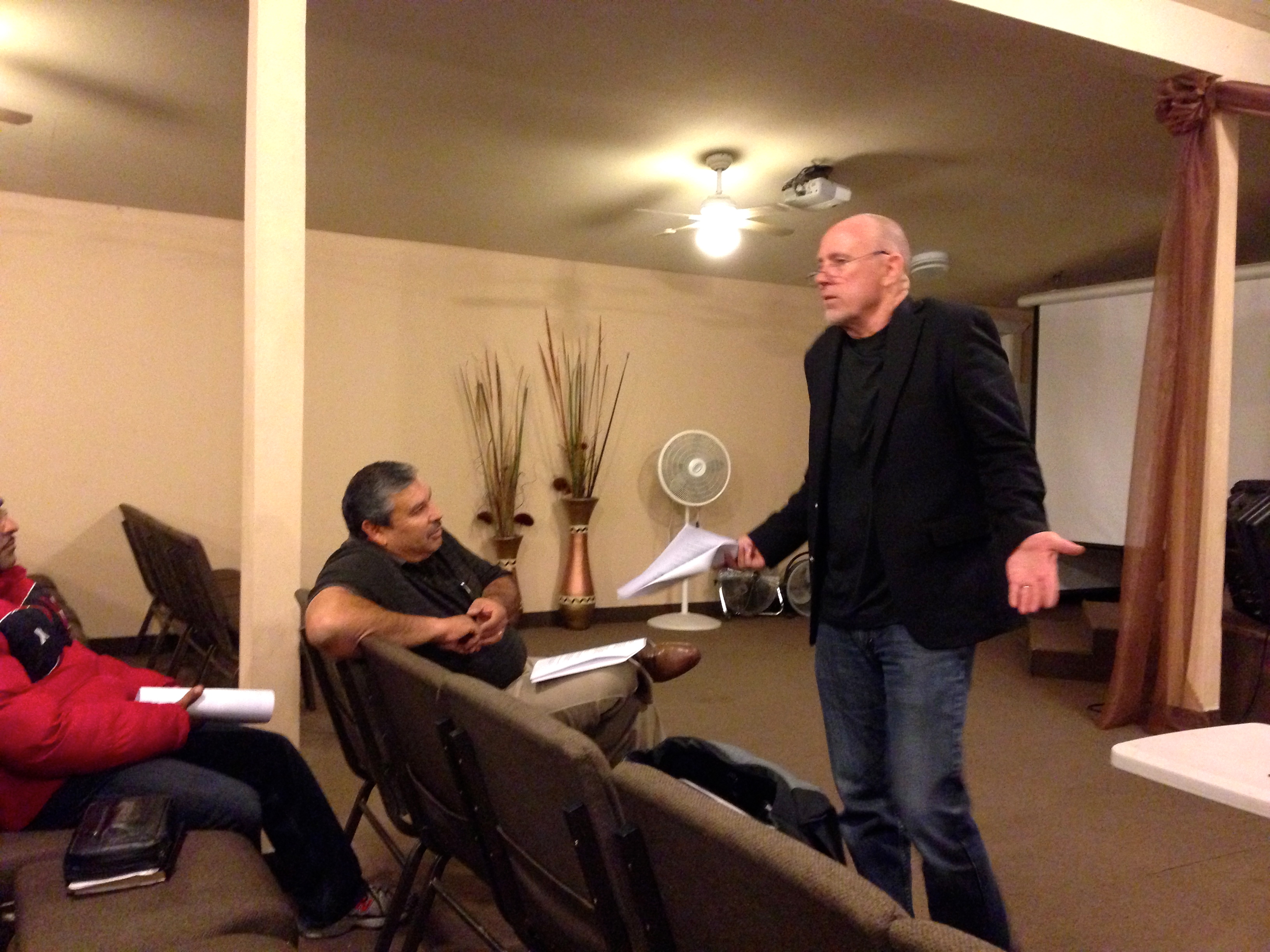 Bill Yarbrough teaching the pastors at LMT