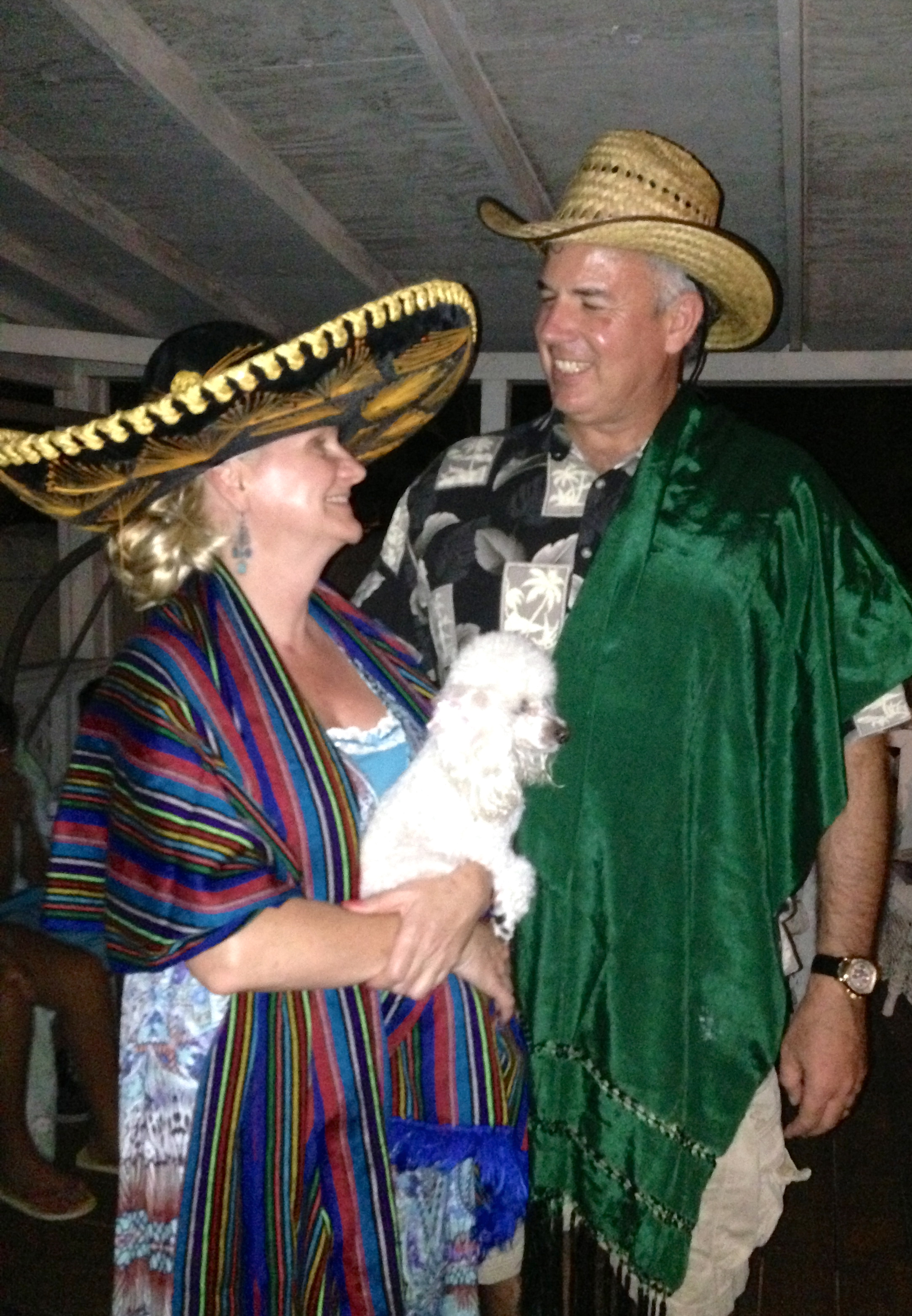 Dawn and Dave celebrating the Noche Mexicana