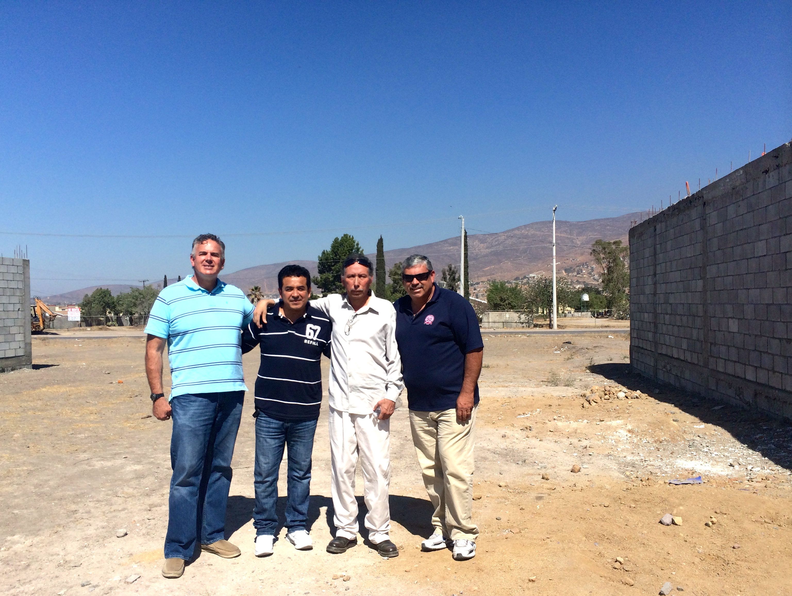 Dave with Pastor Ivan, Pastor Jose Luis and Pastor Daniel Nuñez