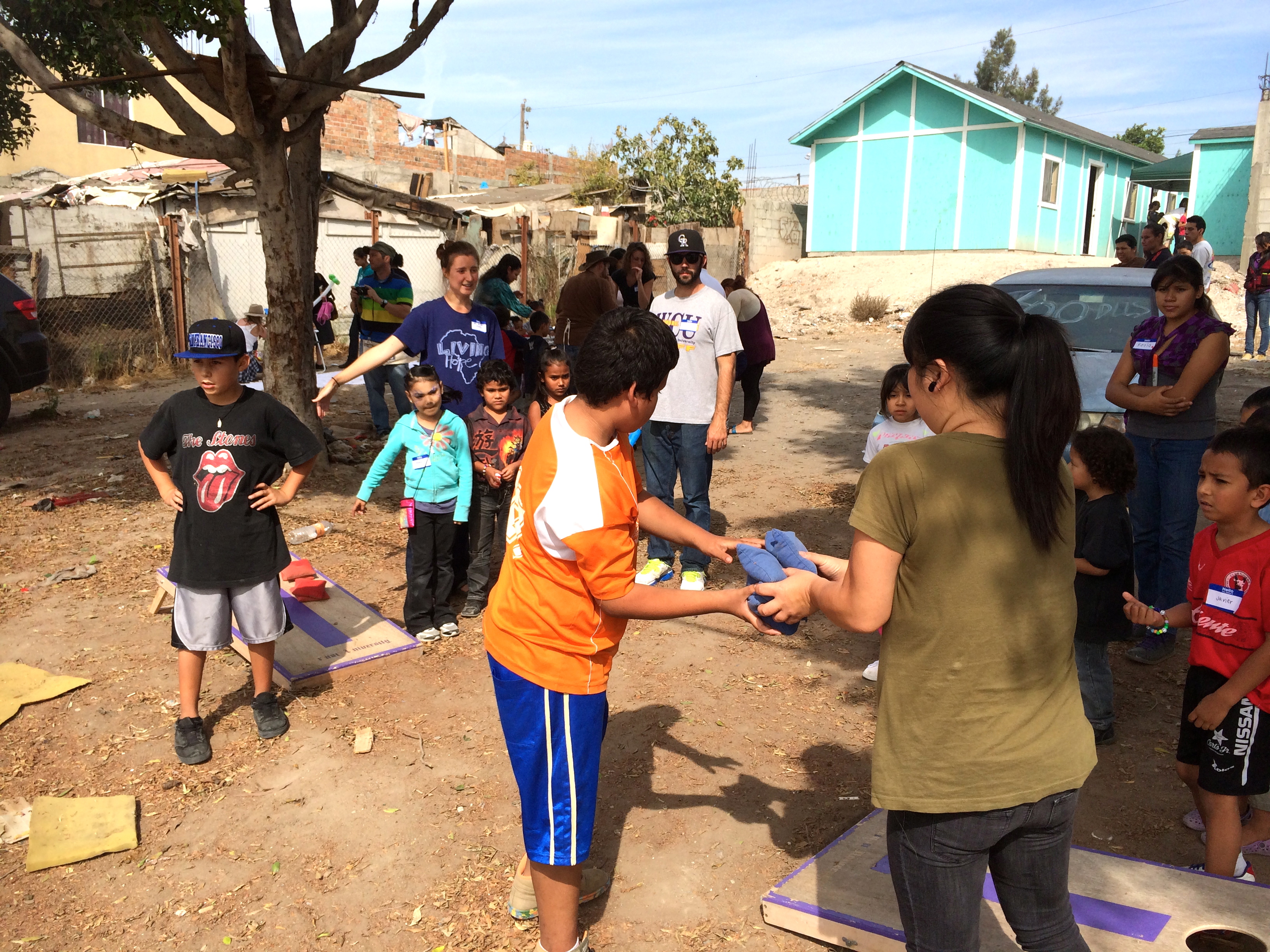 The children having fun playing!