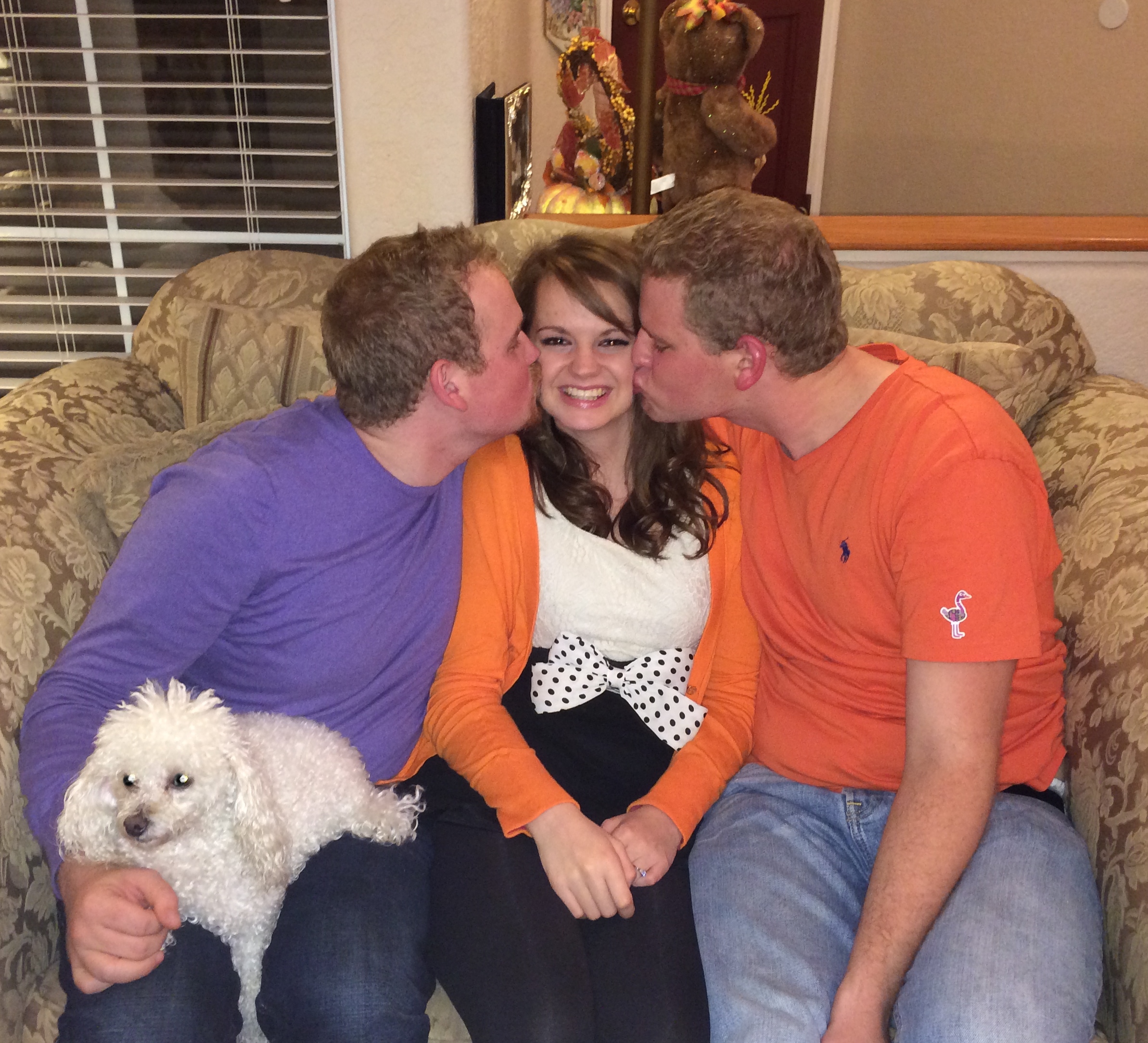 David, Hannah & Jon with Daisy having some fun