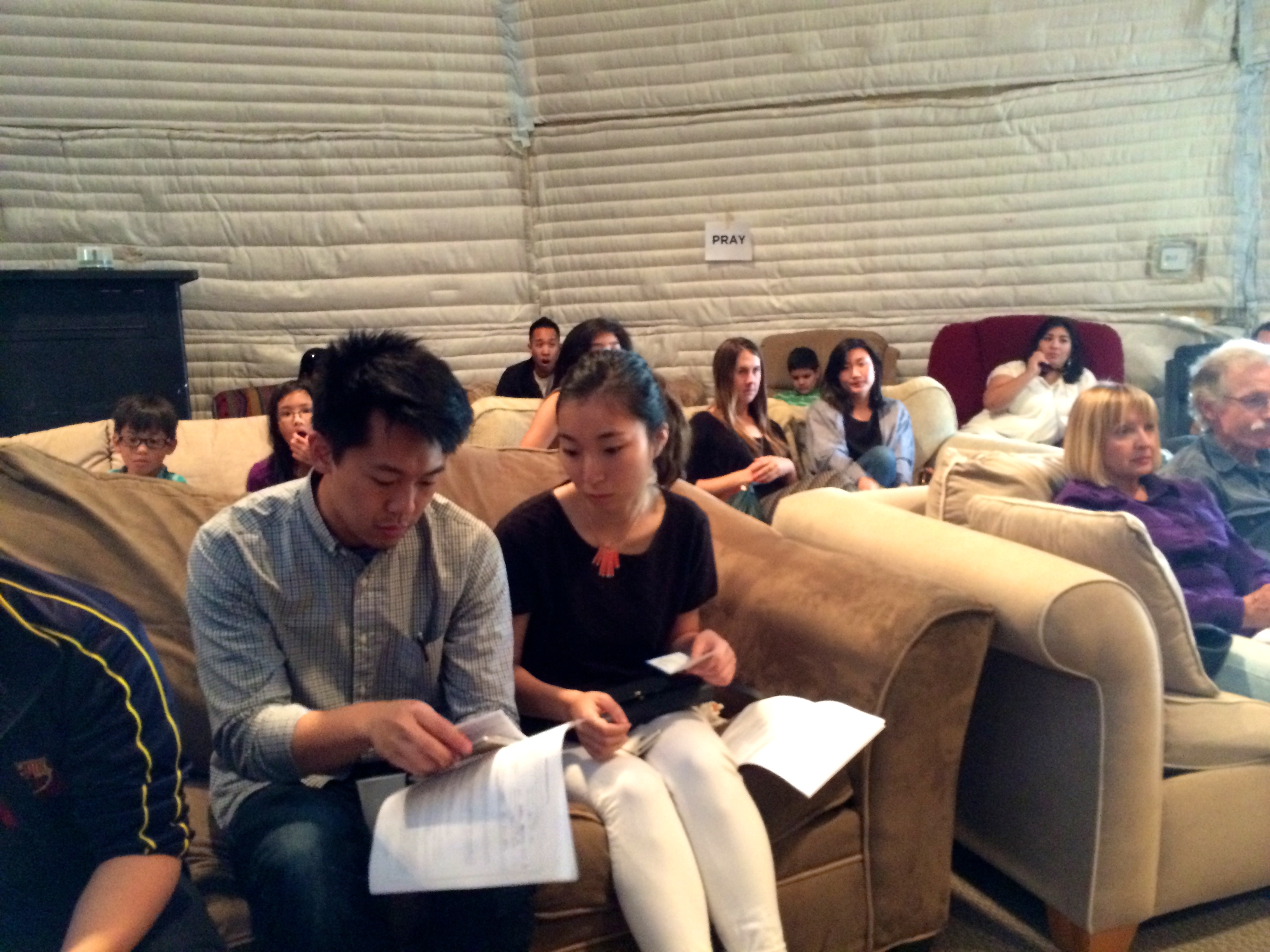Meeting on Sunday with some of the people that will be going to build the church in TJ