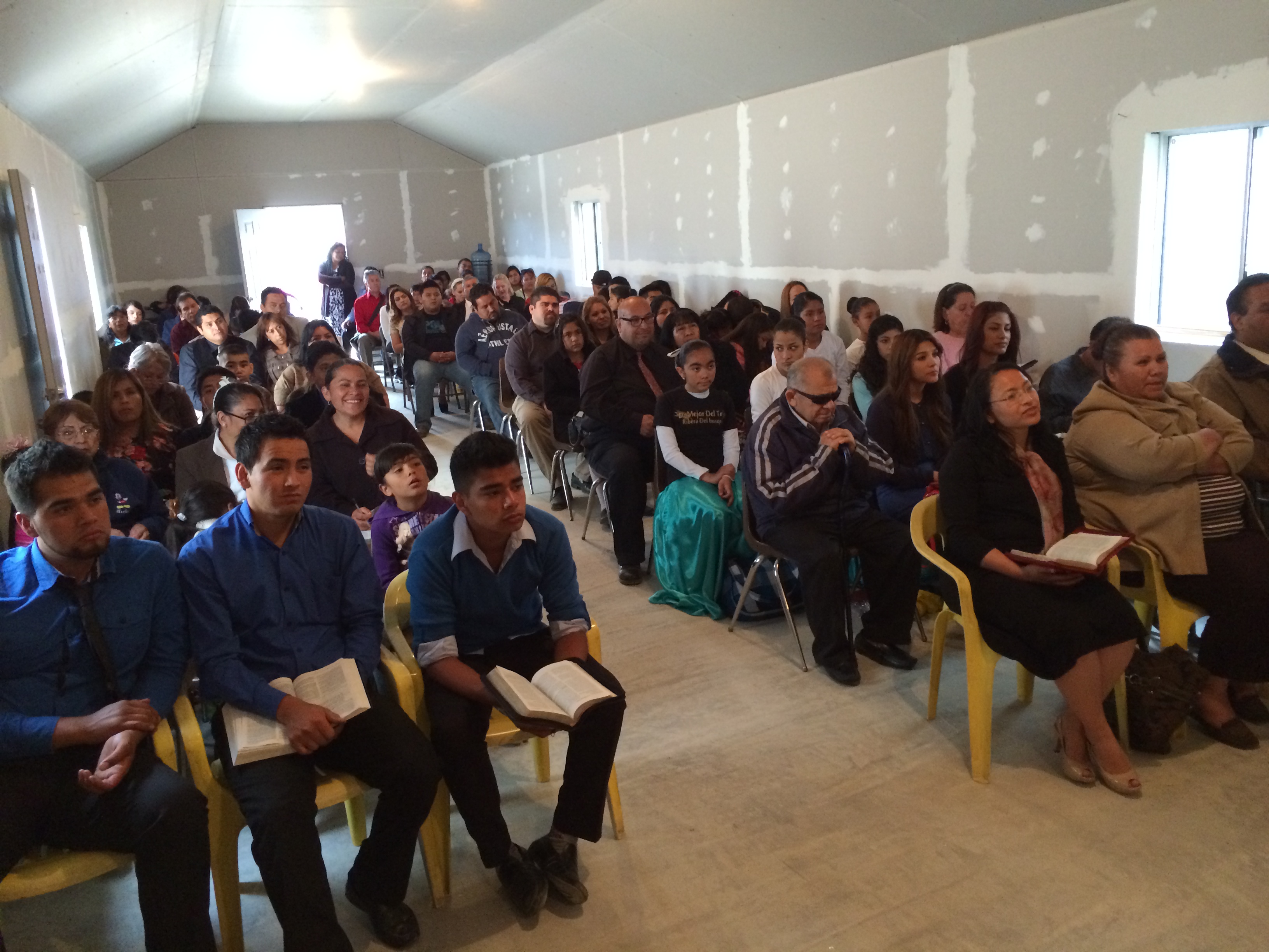A full house to celebrate the new church
