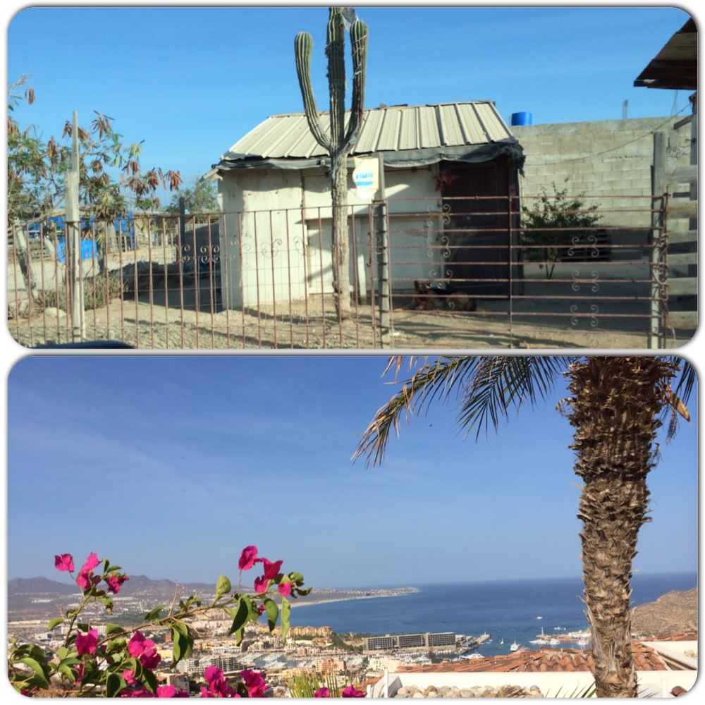 The two sides of Los Cabos.