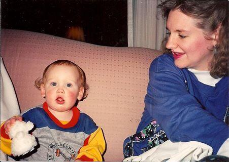 little David with his mom