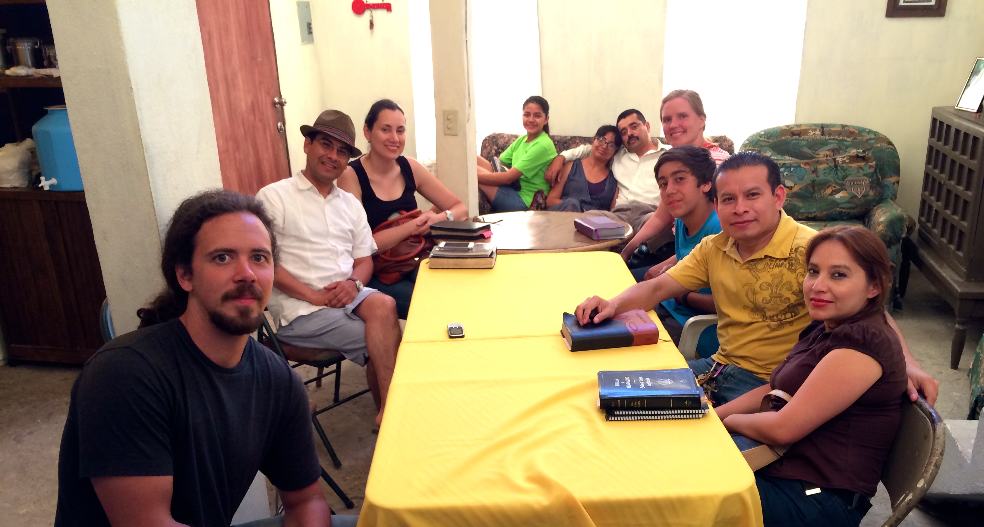 Enjoying fellowship in one of the house church groups