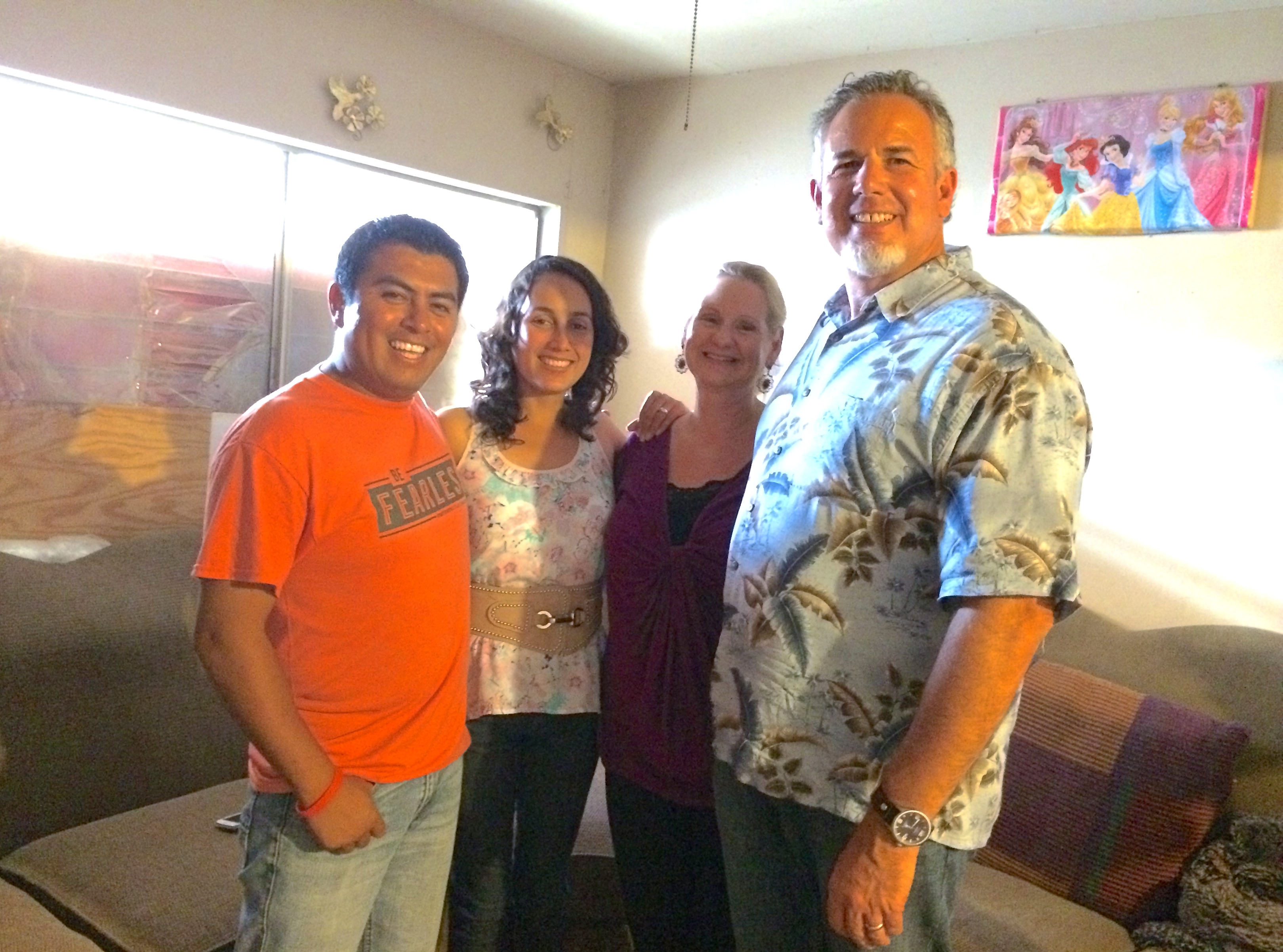 Pastor Abraham Velazquez and Martha with Dawn and Dave