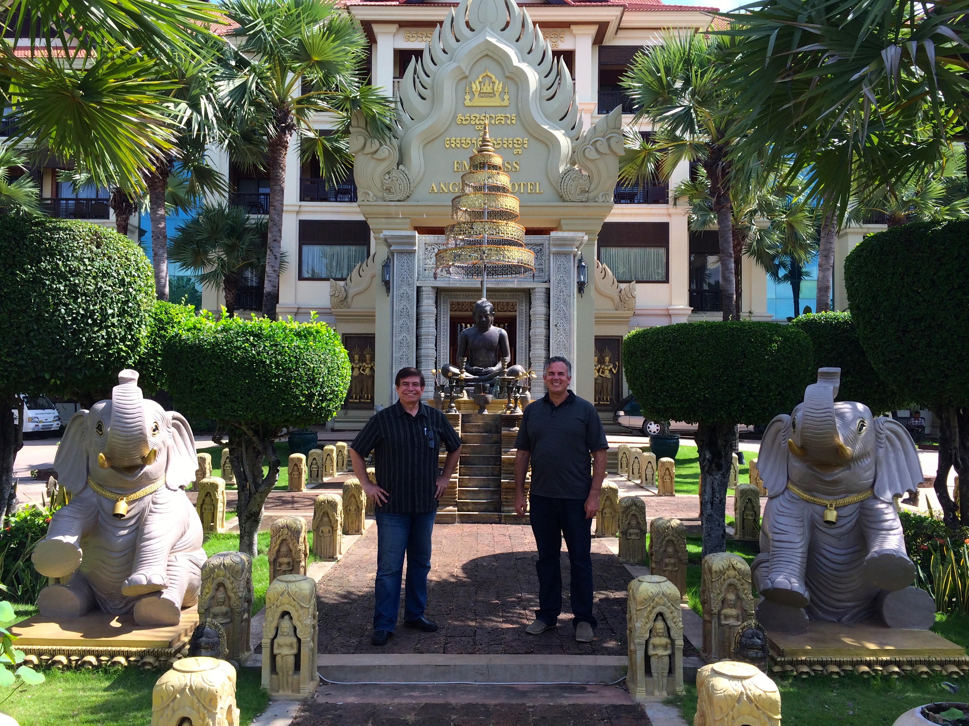Andres Garza & Dave in Cambodia