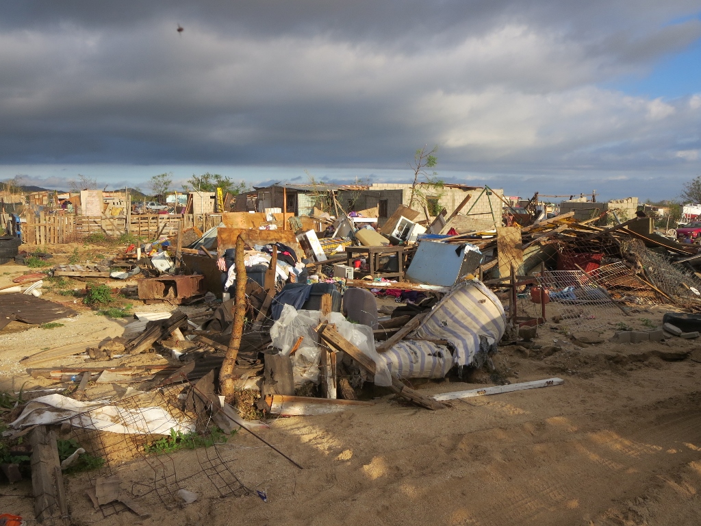 Many of the poor lost everything in the hurricane - devastating!