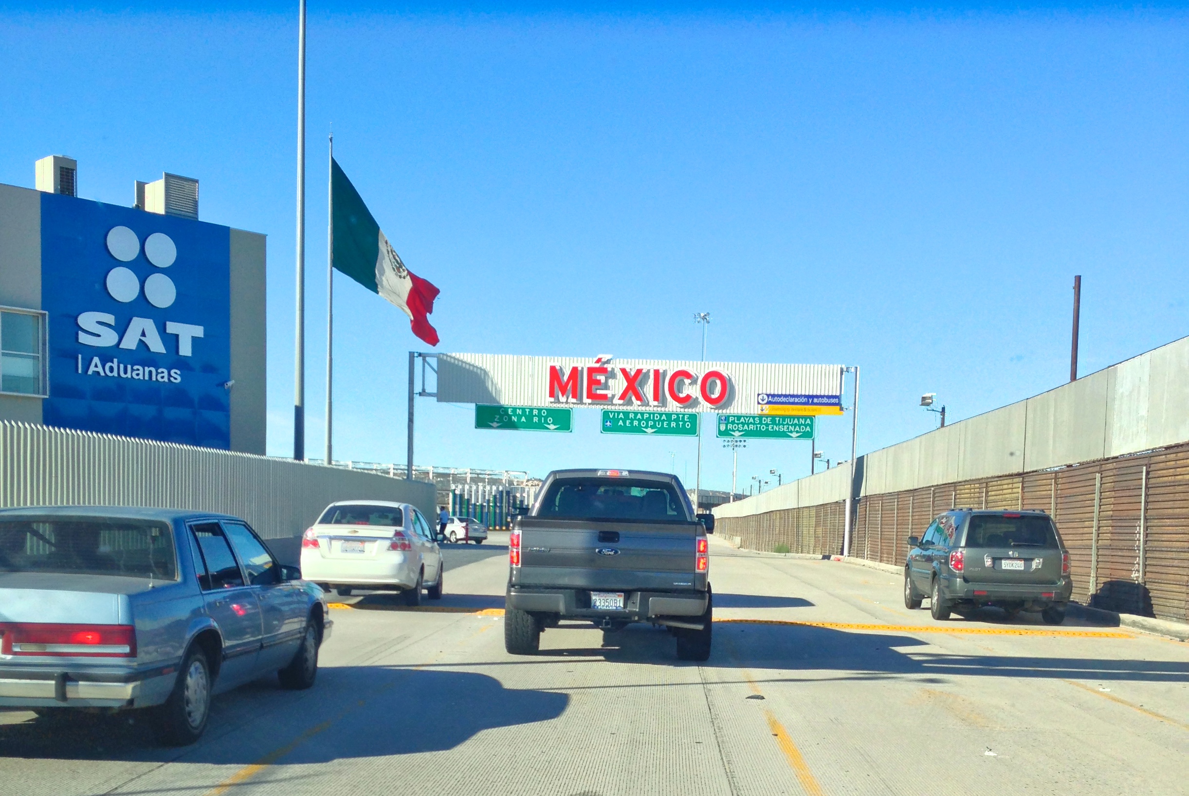 San Ysidro Border Crossing into Tijuana, Mexico
