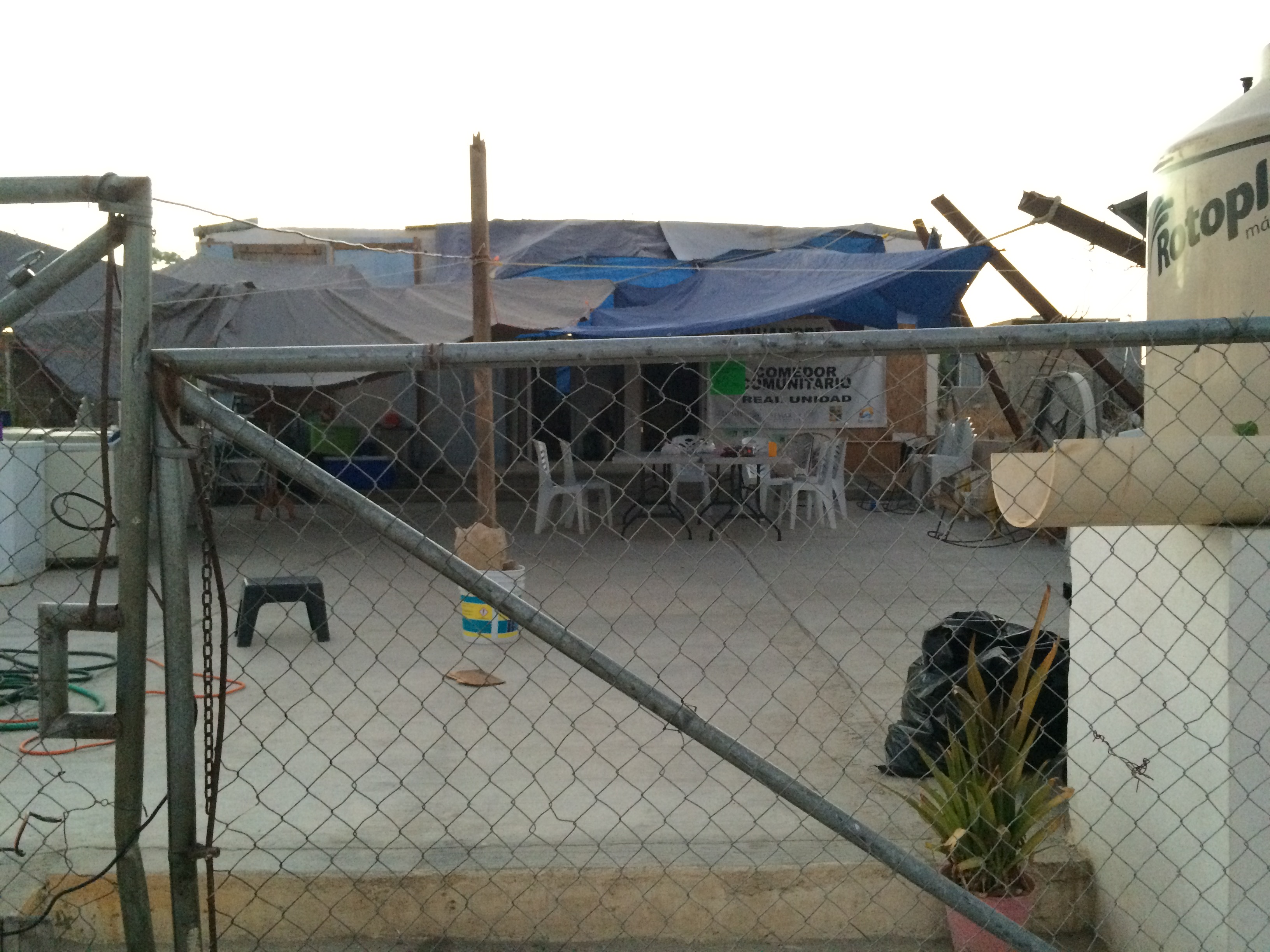 The humble ministry center that Myrta and Soltero minister out of, which has also been their home. Their home and the ministry center were damaged in the hurricane.