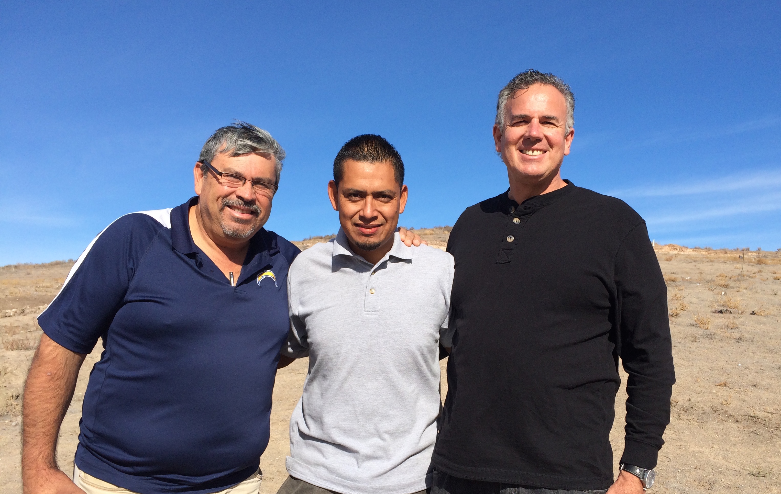 Pastor Daniel Nuñez and Victor Bravo with Dave