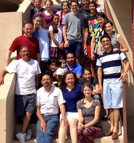 The group from Skyview with some of the leaders from La Nueva Jerusalén