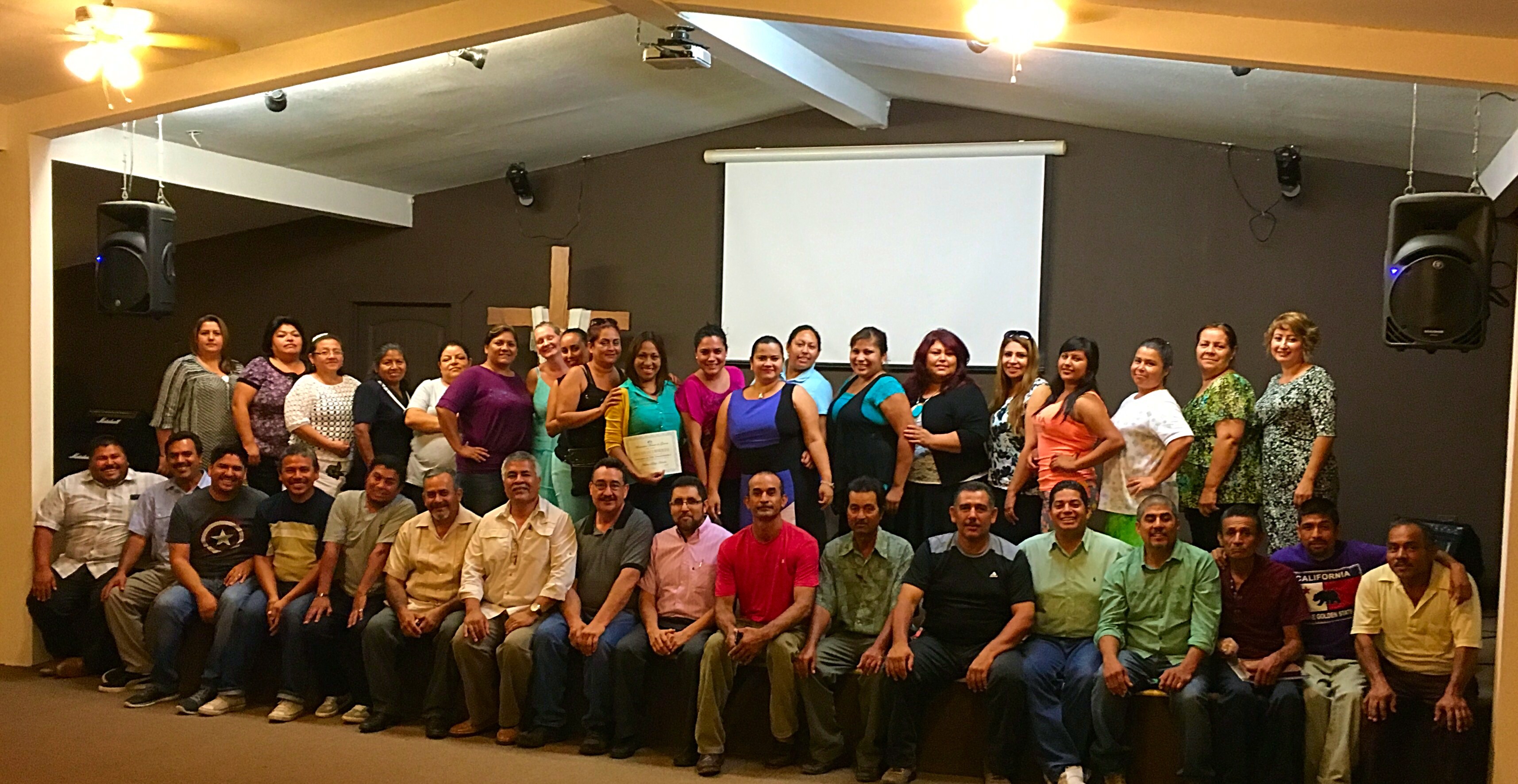 The group that completed the course