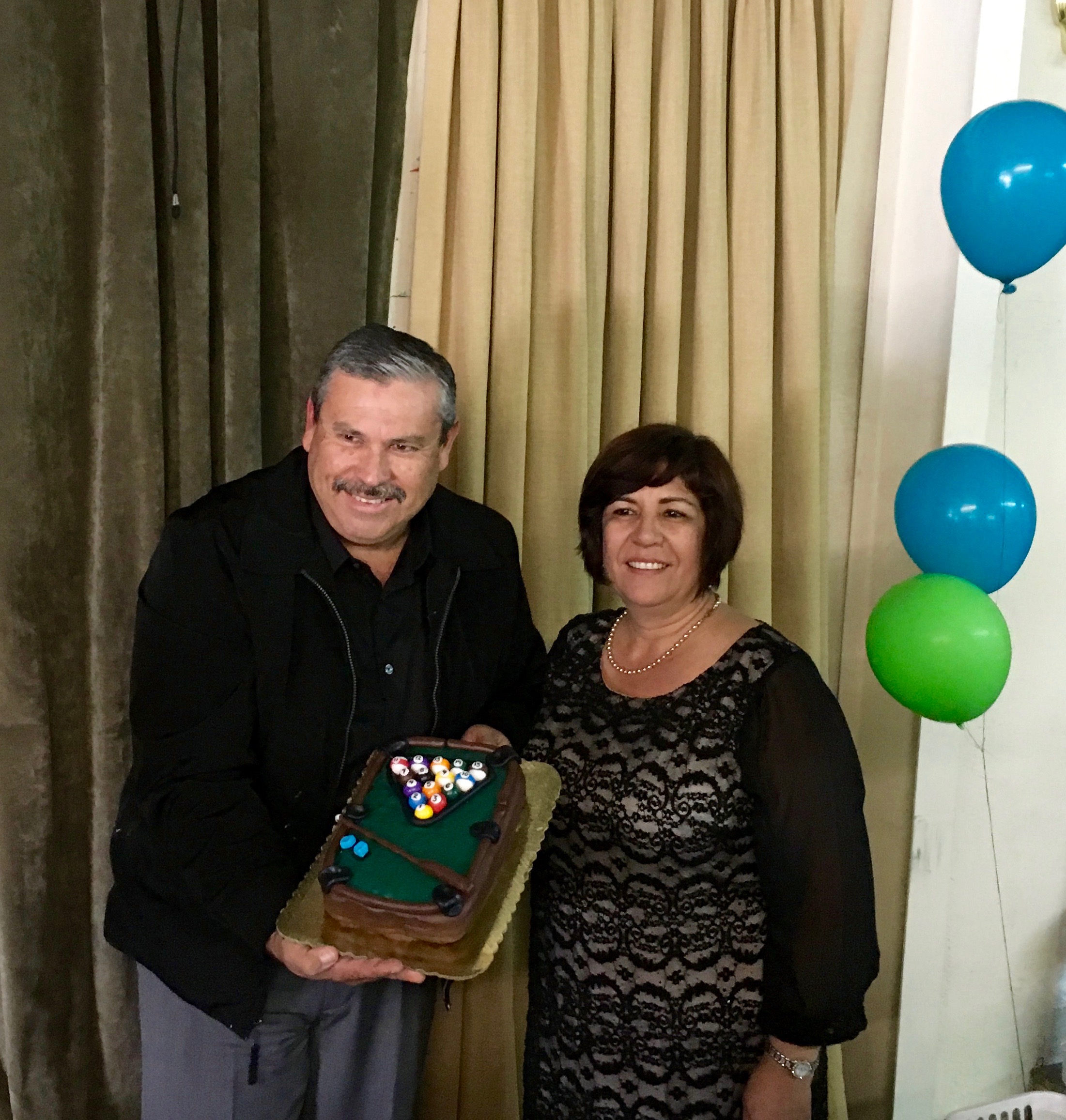 Daniel & Yolanda Nuñez celebrating Daniel's birthday!