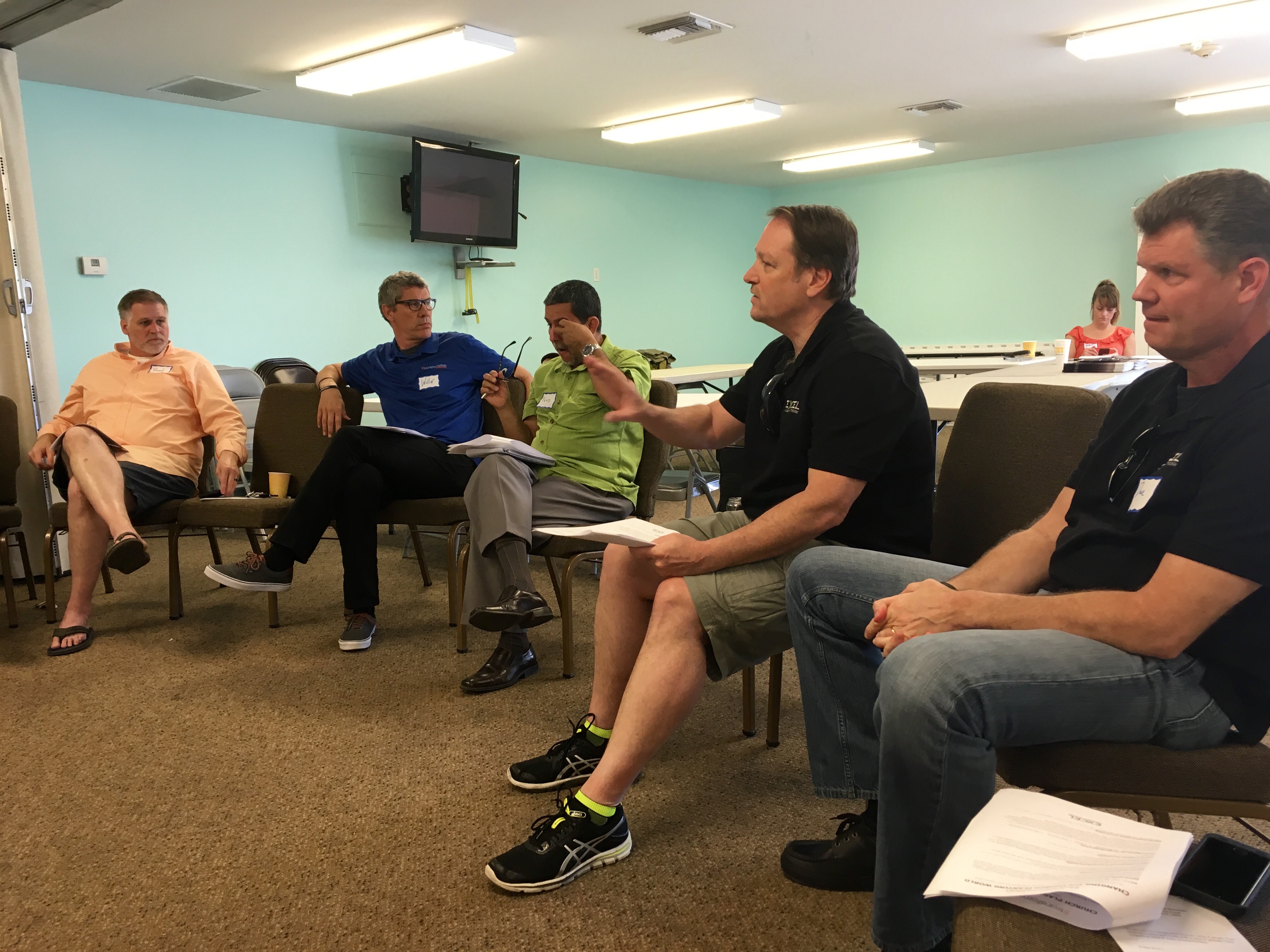 JD Pearring leading our church planters connection time