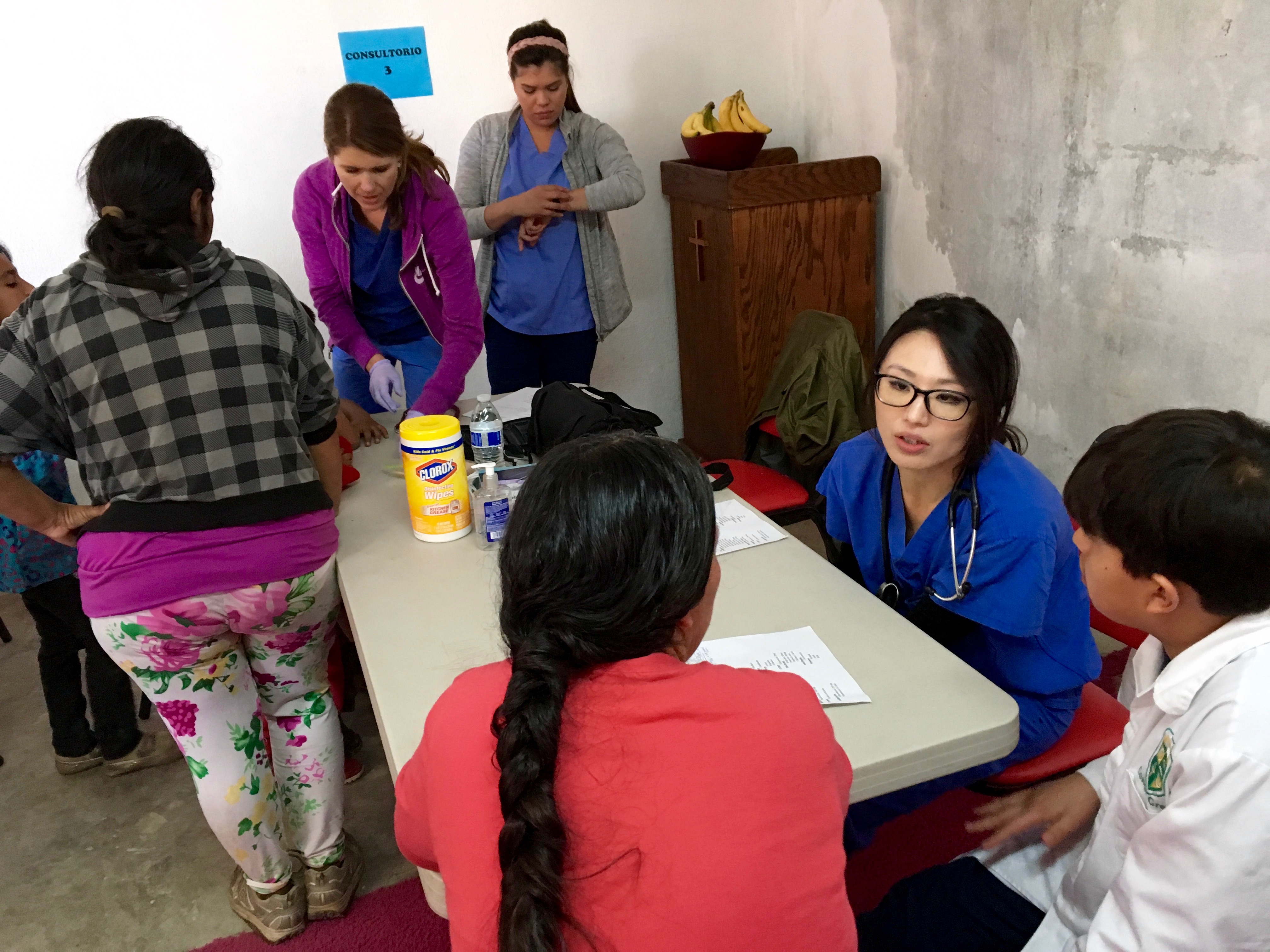 Our medical team lovingly treating the patients