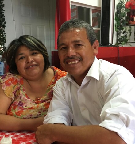 Pastor Mario Perez and his wife, Mara