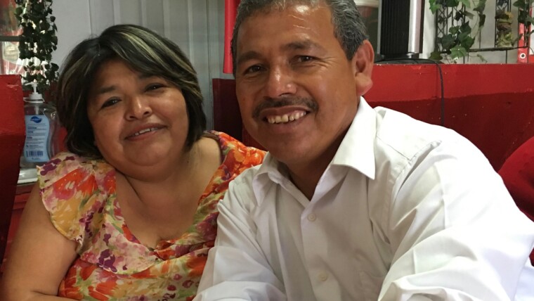 Pastor Mario Perez and his wife, Mara