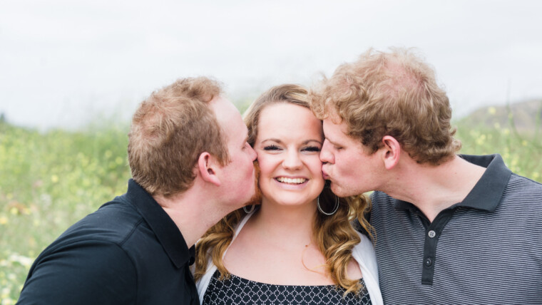 Hannah with our two loving brothers, David & Jonathan