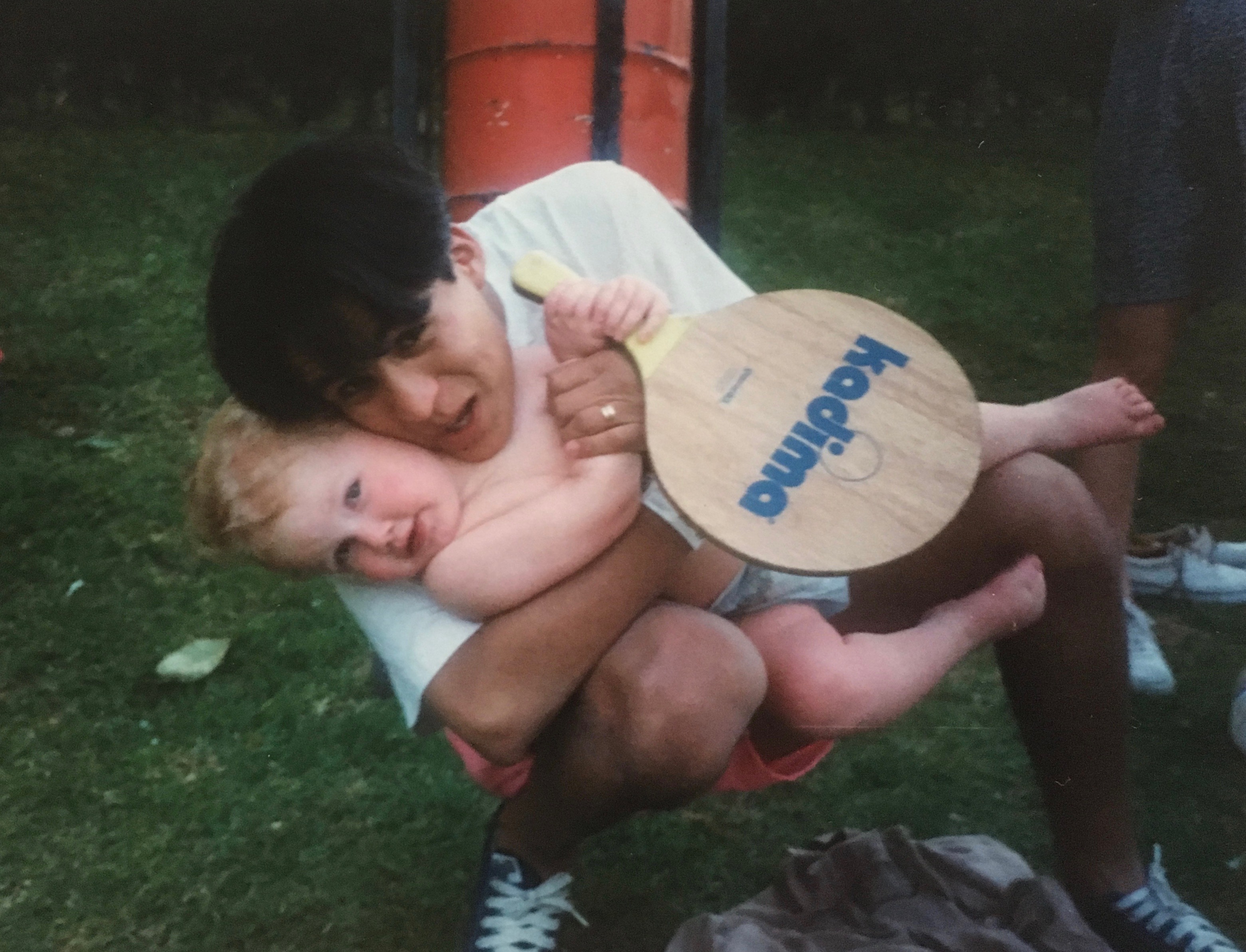 Issaid Arechiga with David Jr.