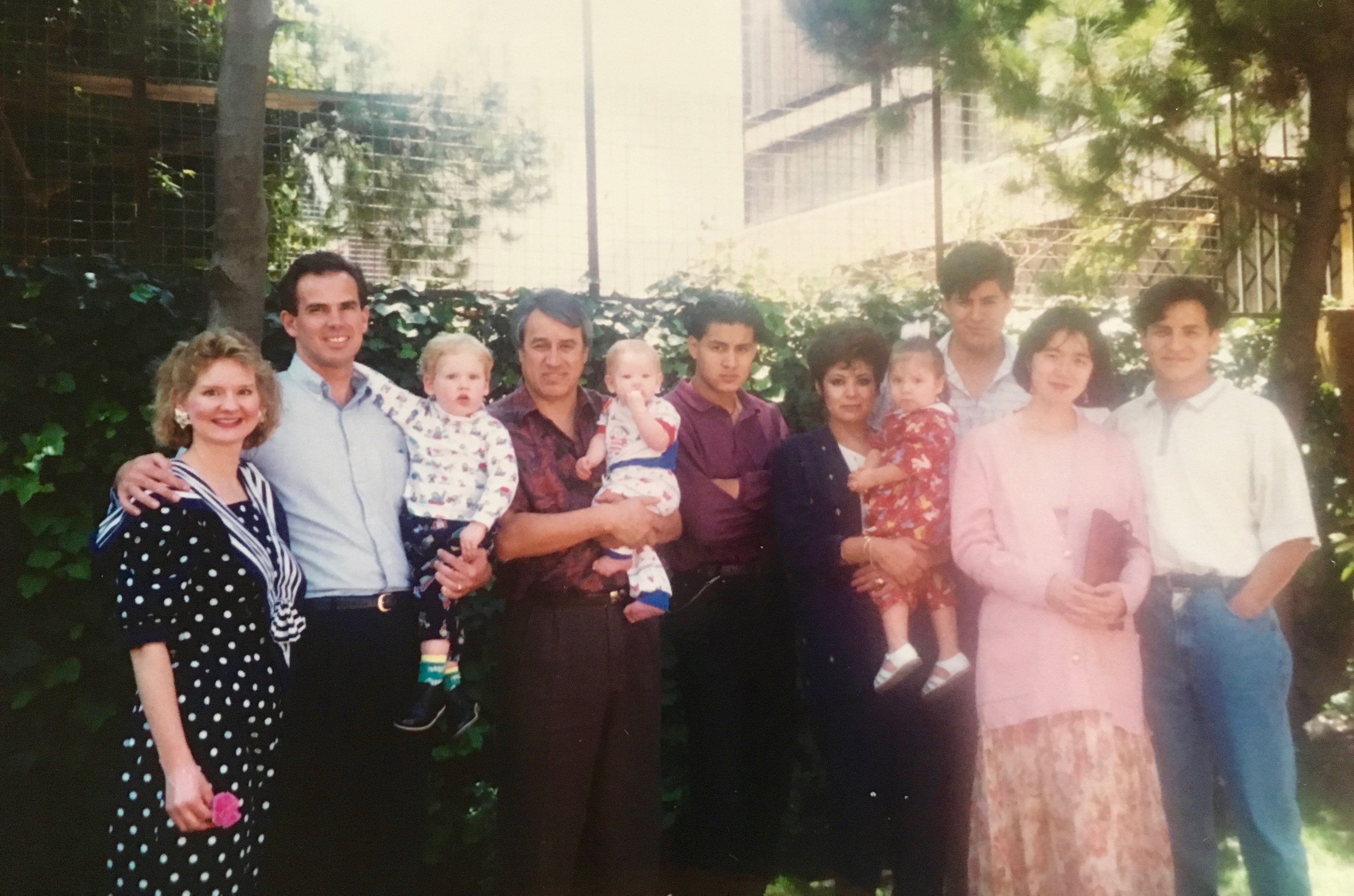 Dawn, Dave, David Jr. & Jon with the Arechiga family from our first church plant in Mexico City