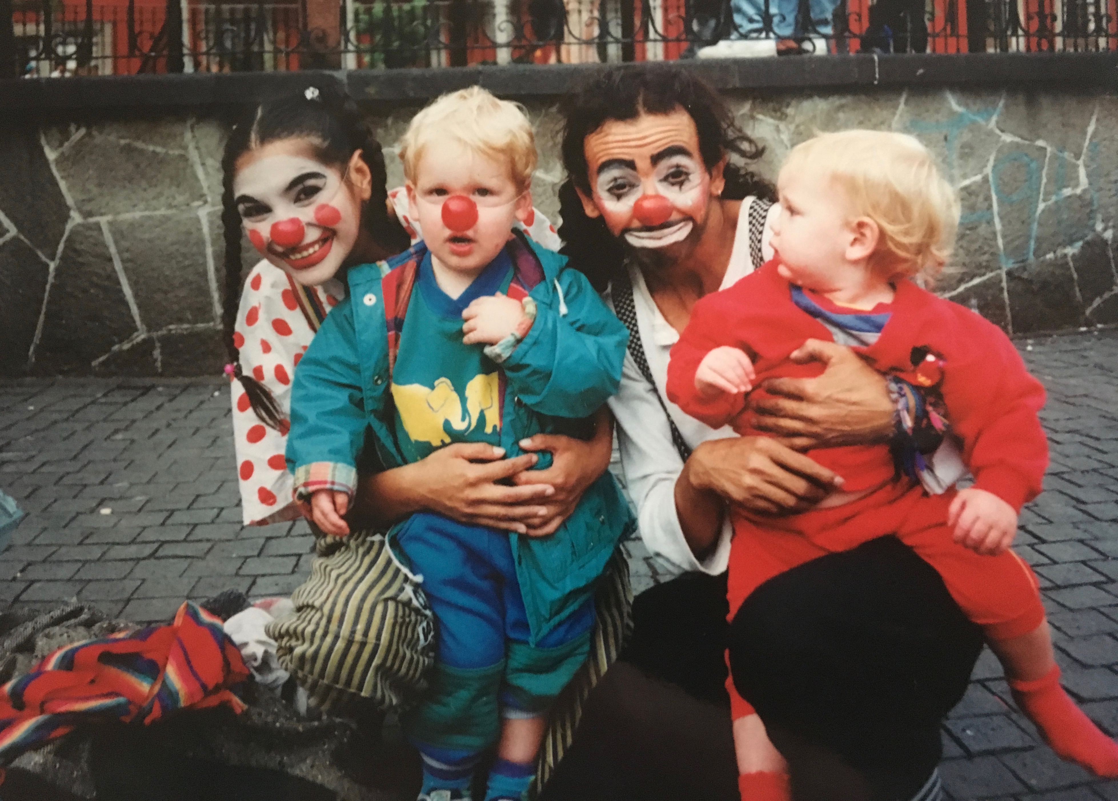 David & Jon trying to figure out what they thought of the clowns in Coyoacan