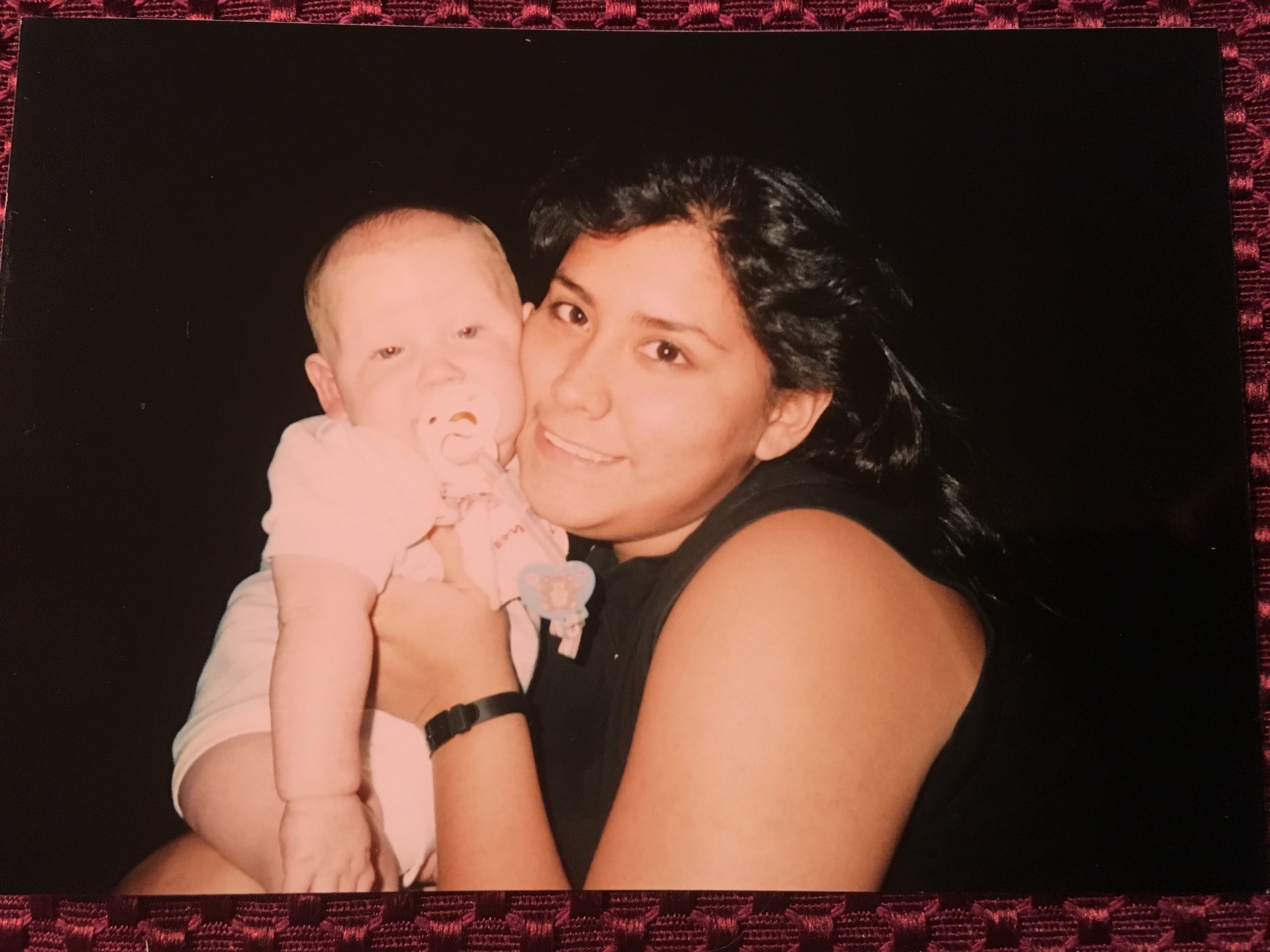 David Jr. newly born with Esmeralda while we were still in language school in McAllen, Texas. David was always a hit with the high school girls we were working with.