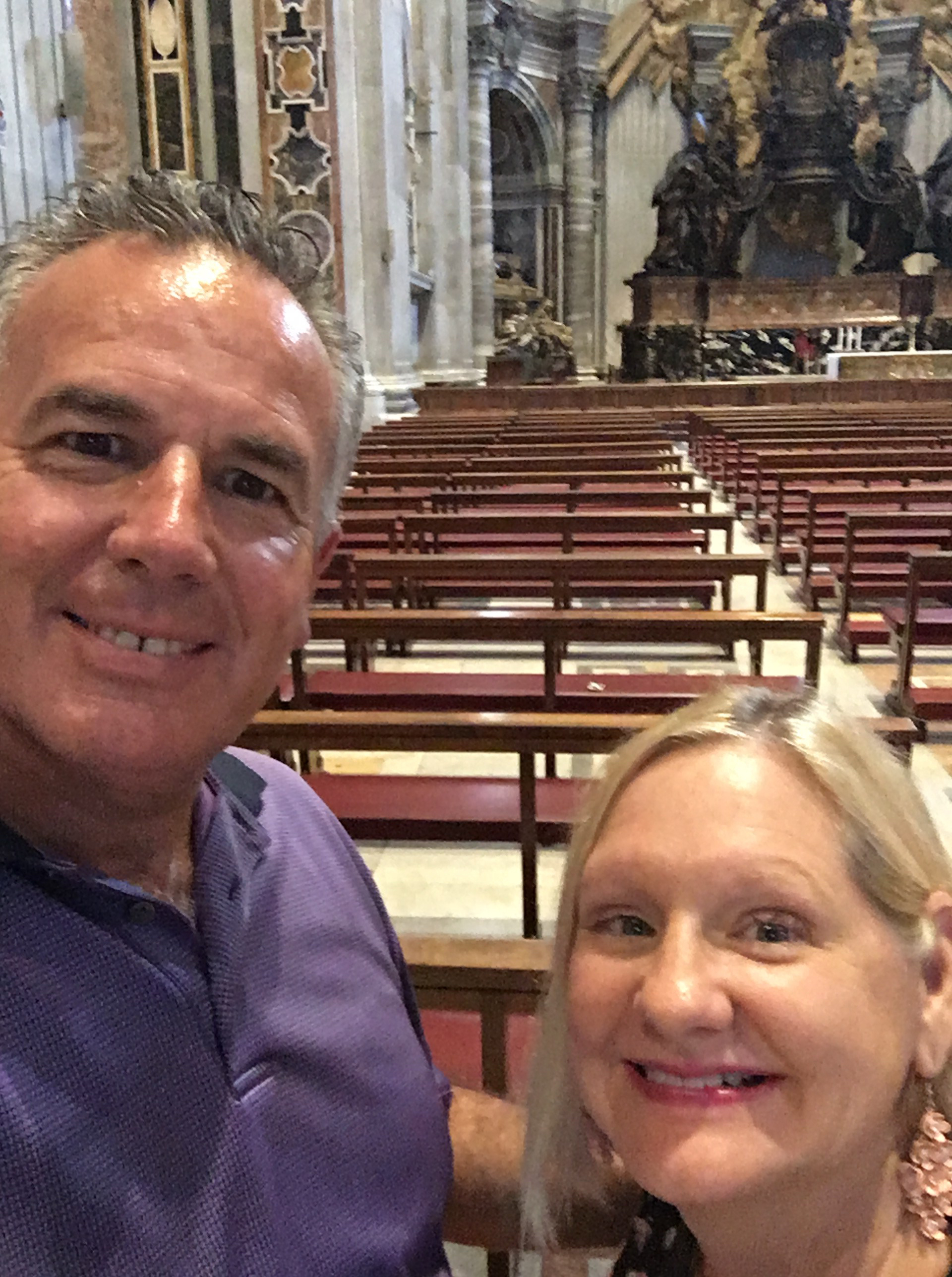 Dave & Dawn in St. Peter's Cathedral