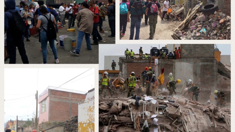 The Devastation caused by the earthquake