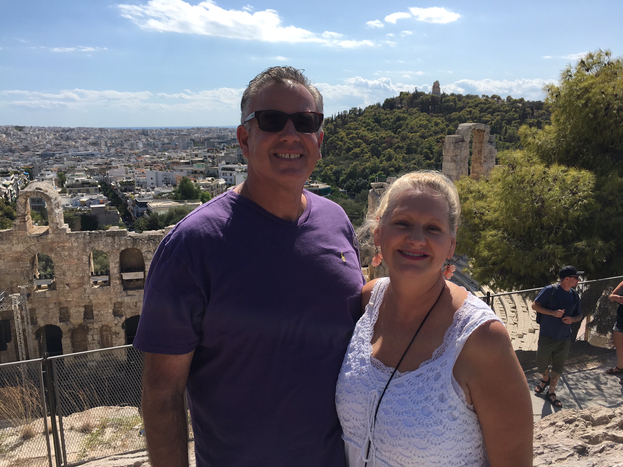 David & Dawn at the Acropolis in Athens