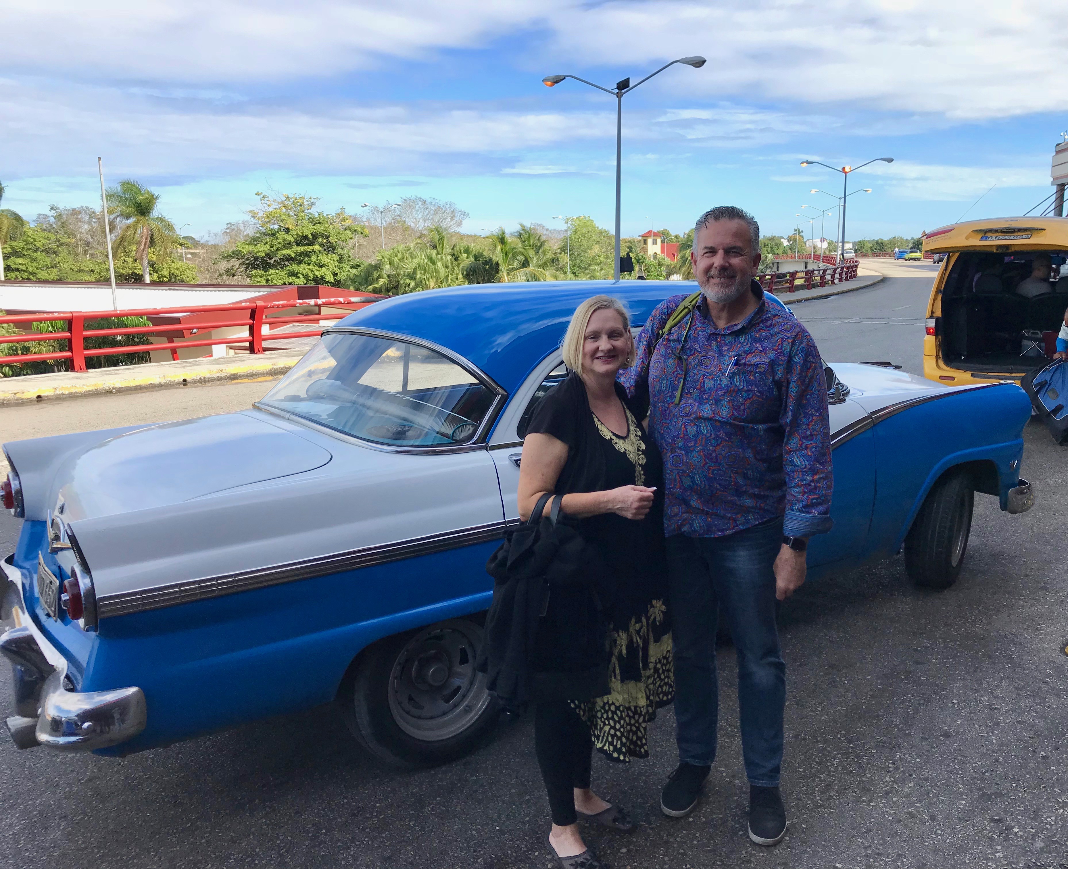 Dave and Dawn in Cuba. Quite an adventure.