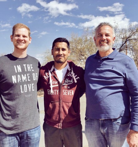 Jonathan, Pastor Mere and Dave