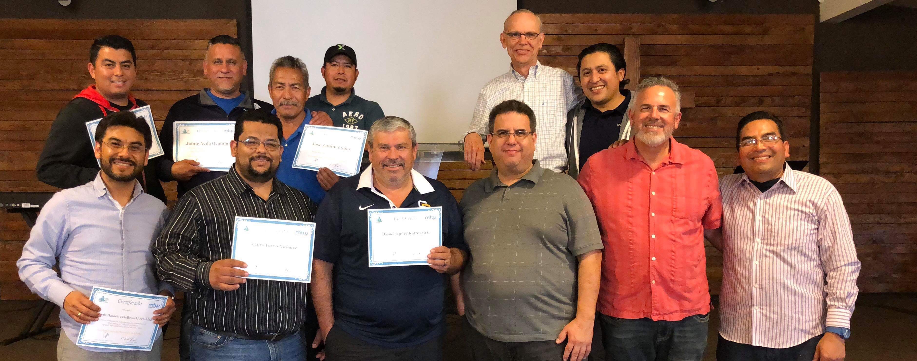 The Pastors who took the Incubator Church Planting Training and Finished!
