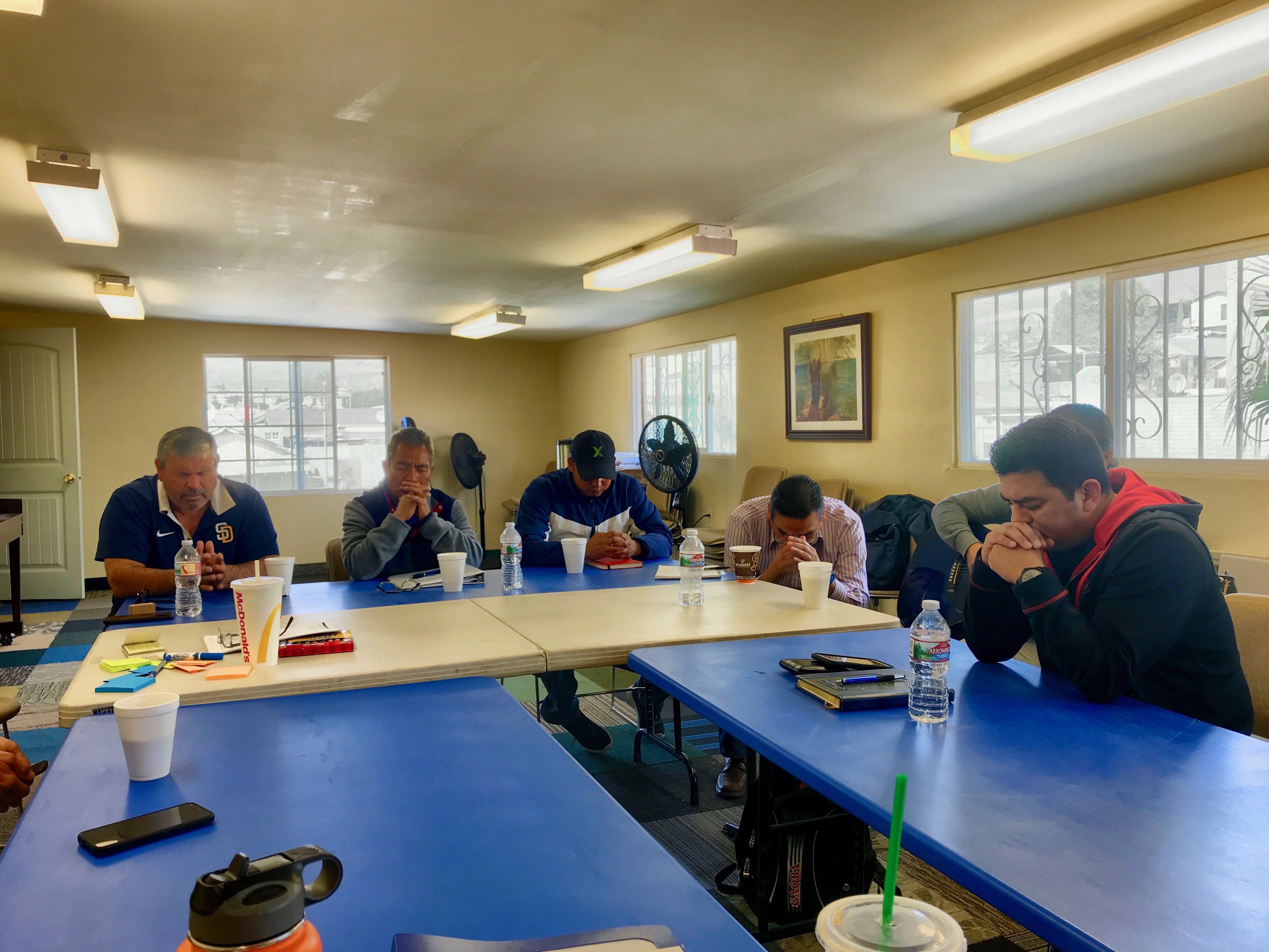 Prayer is an important part of the Incubator training