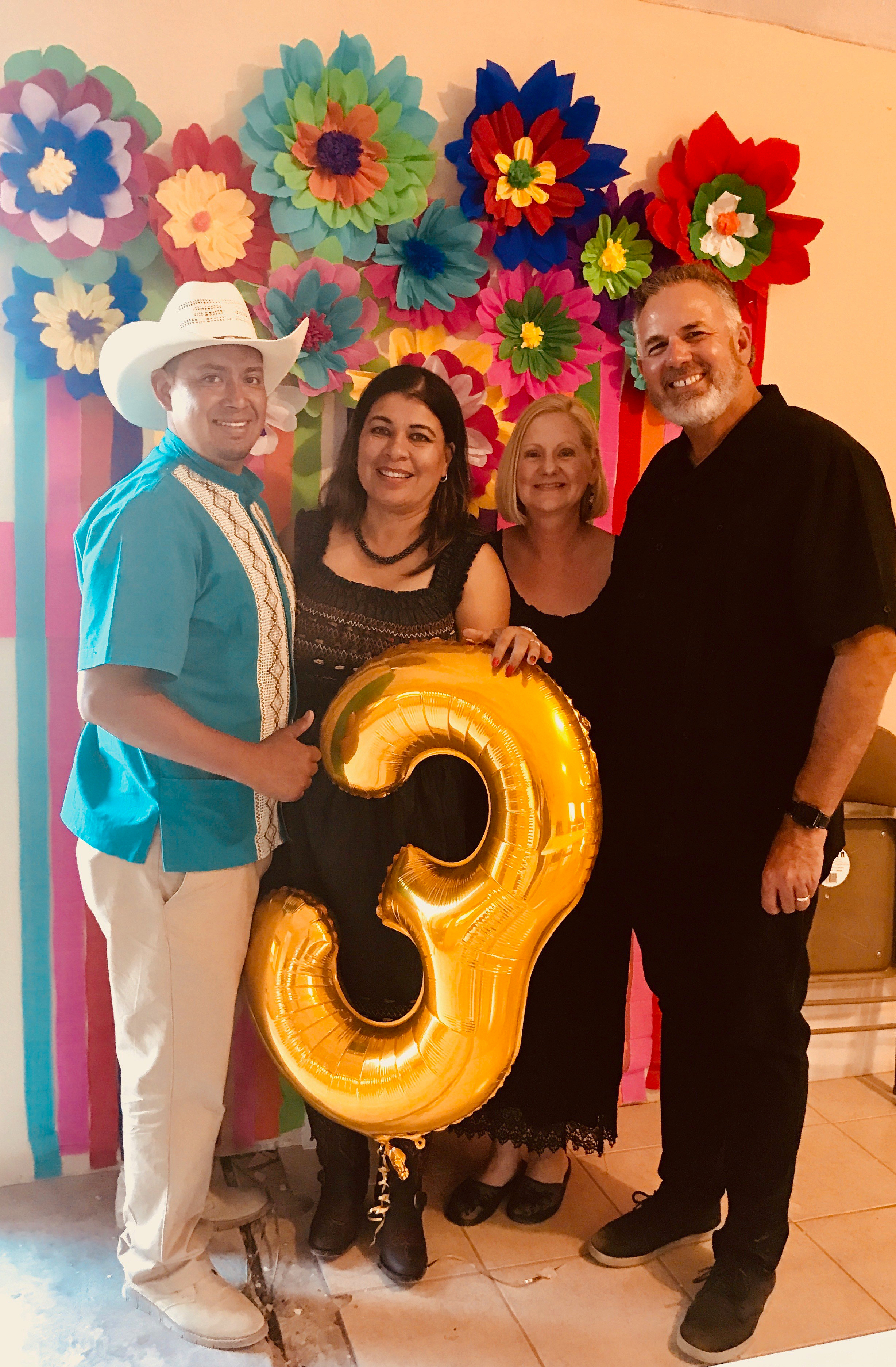 Celebrating 3 years with Pastor Victor Bravo and his wife, Sol. Wonderful friends!
