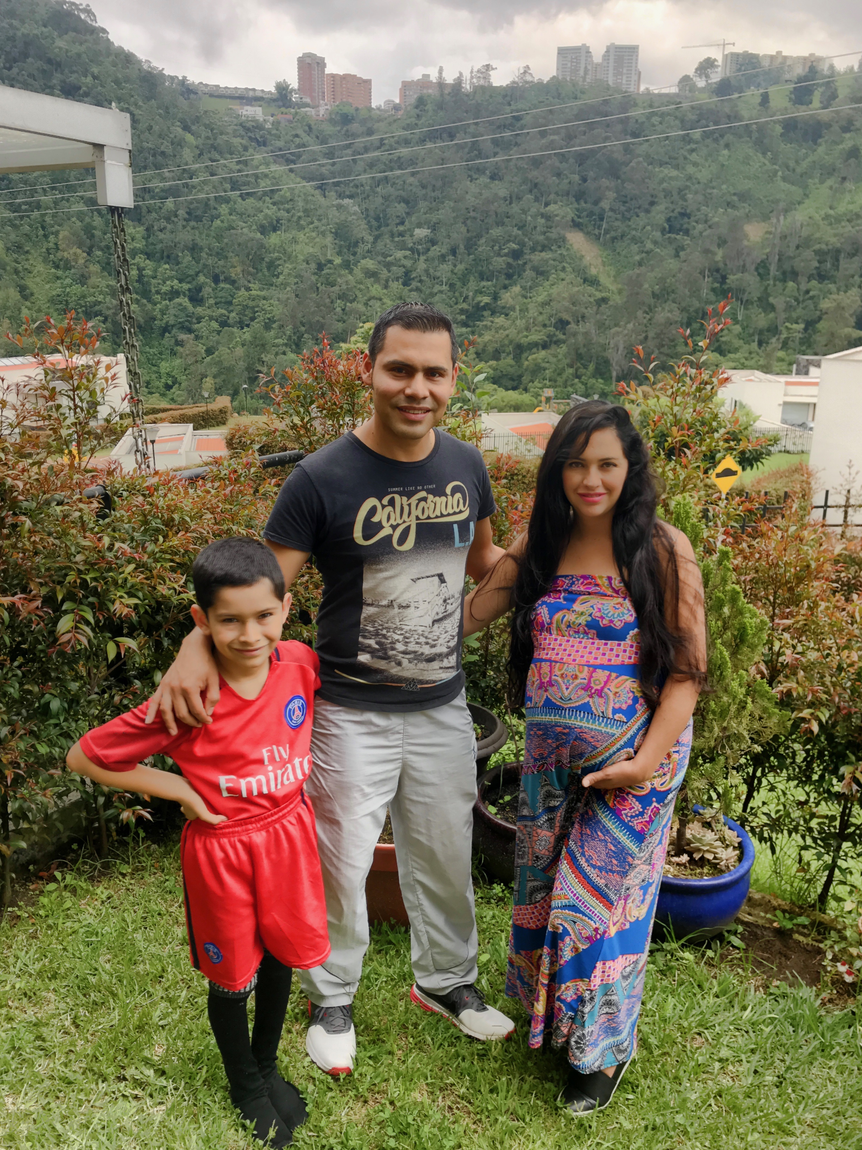 Luis, Kerly and their son David. Our friends from Manizales, Colombia