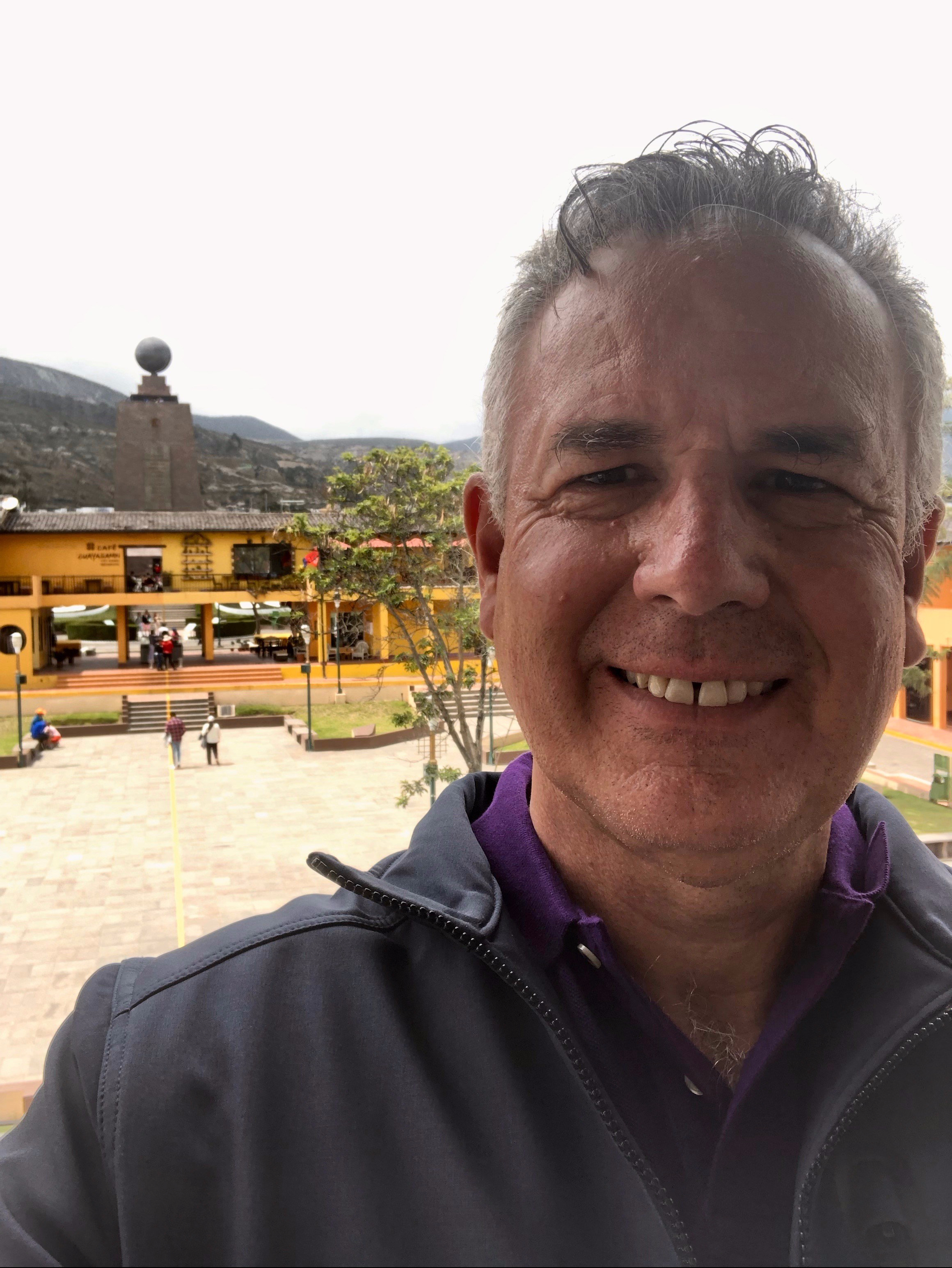 Dave in Quito - The Middle of the World