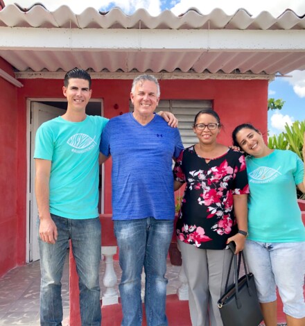 Dave with Mario & Yani and Sara who is married to Pastor Justo. Justo and Sara are also great friends who train others to plant churches in Cuba!